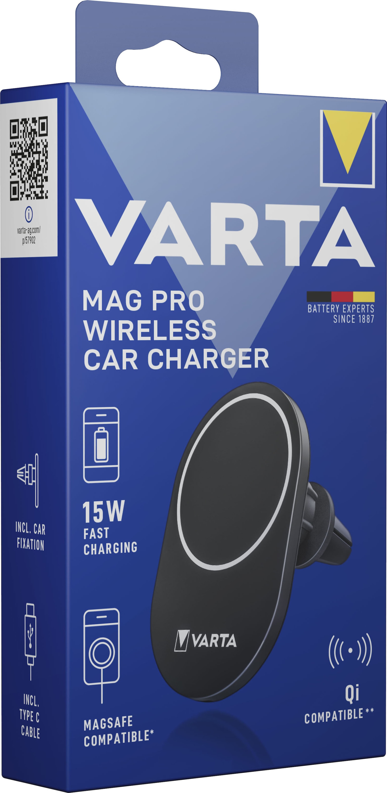 VARTA Autobatterie-Ladegerät »Mag Pro Wireless Car«