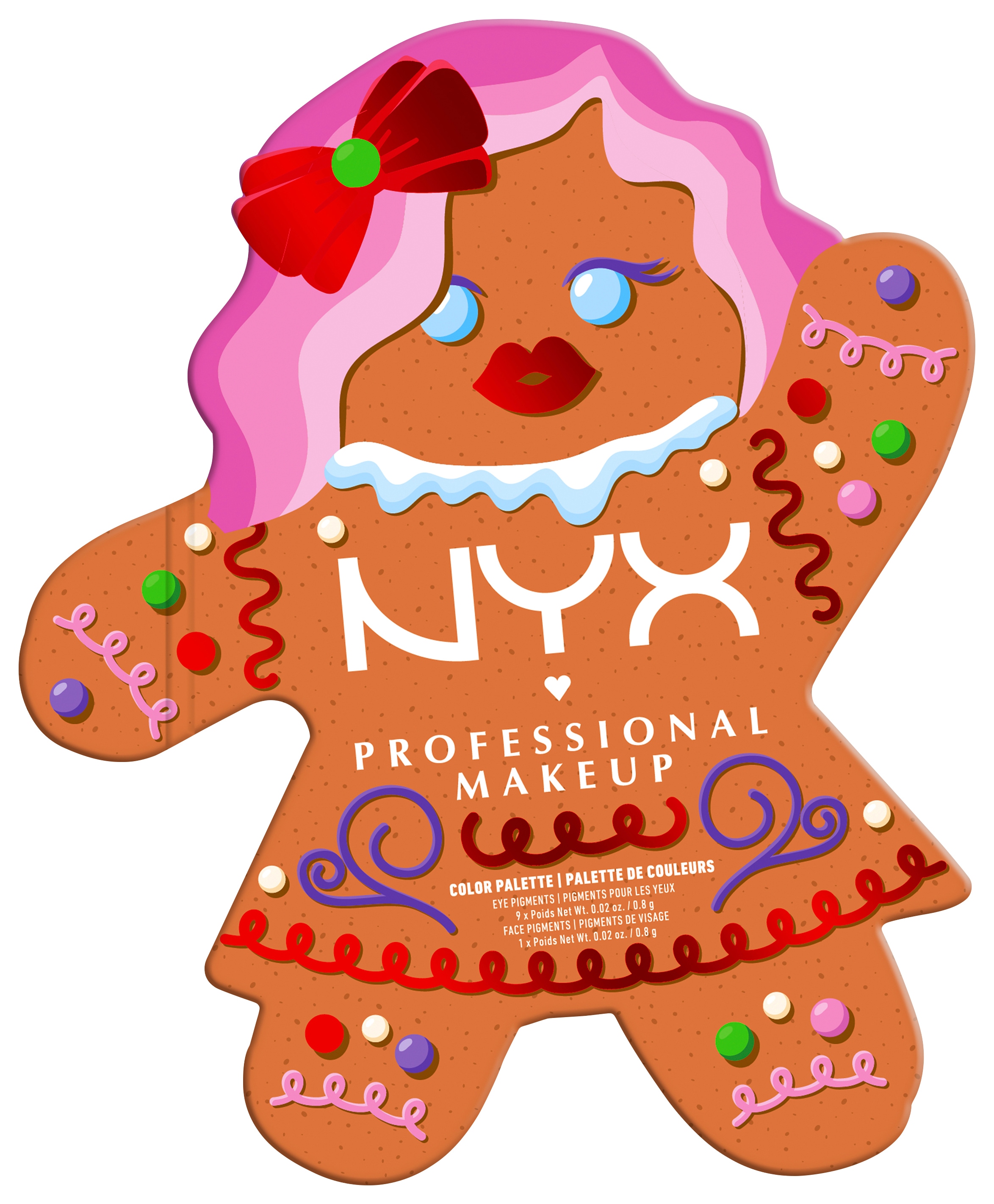 NYX Lidschatten-Palette »NYX Professional Makeup Gingerbraddie Palette«