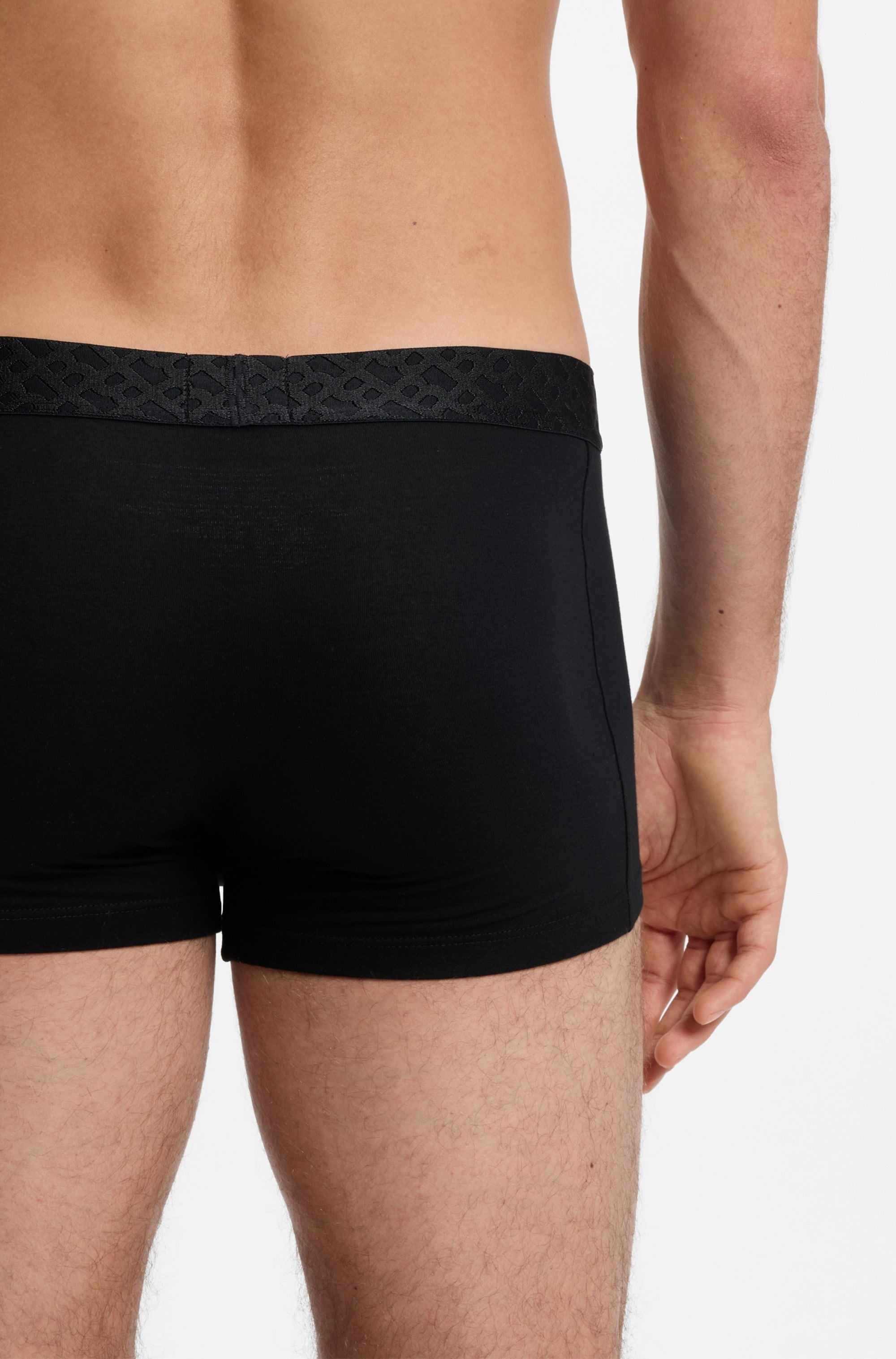 BOSS Trunk »3P Logo Trio« 3 Stk. Neuheit, enganliegend, kurzes Bein