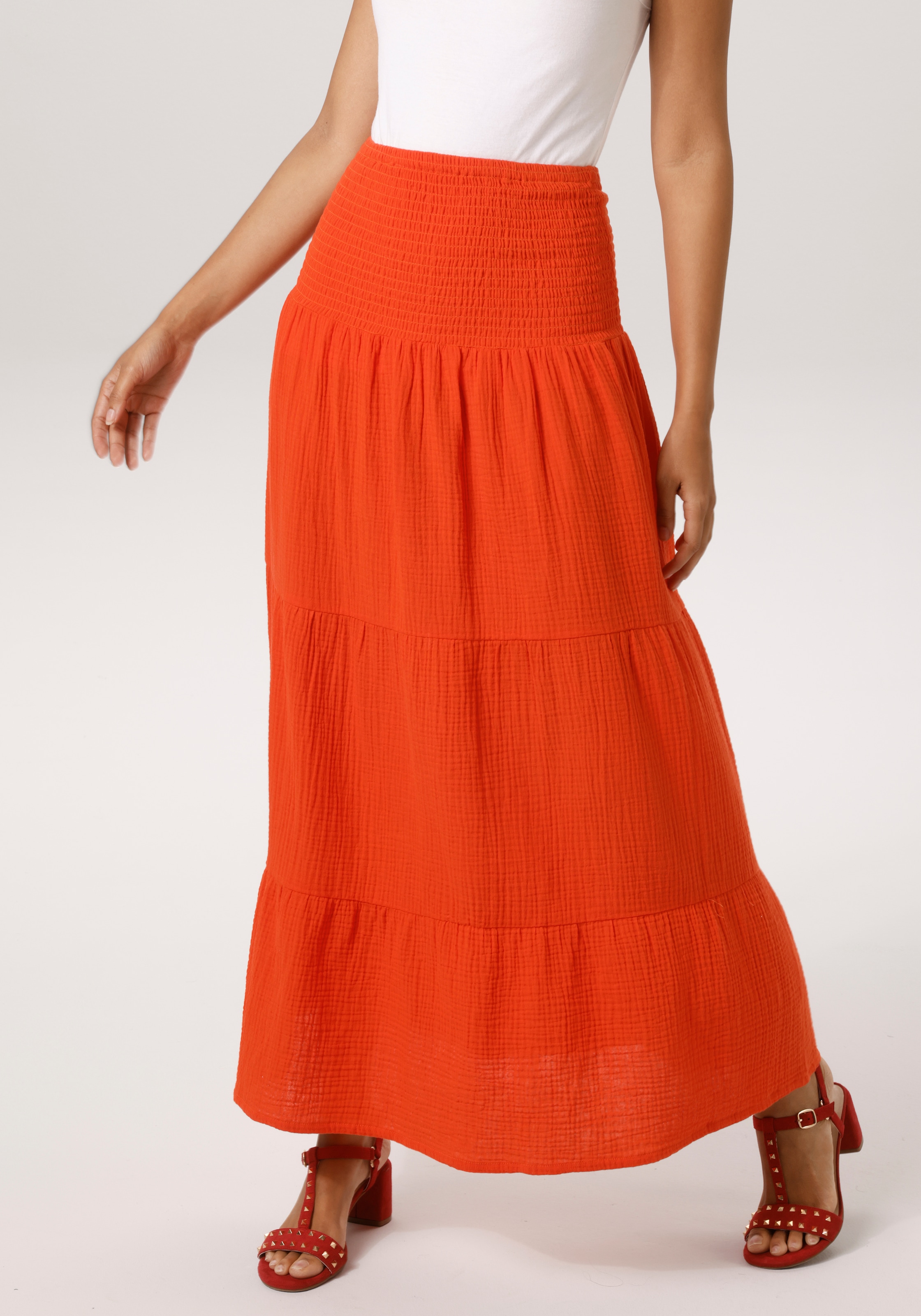 Aniston CASUAL Sommerkleid - auch als Maxirock tragbar