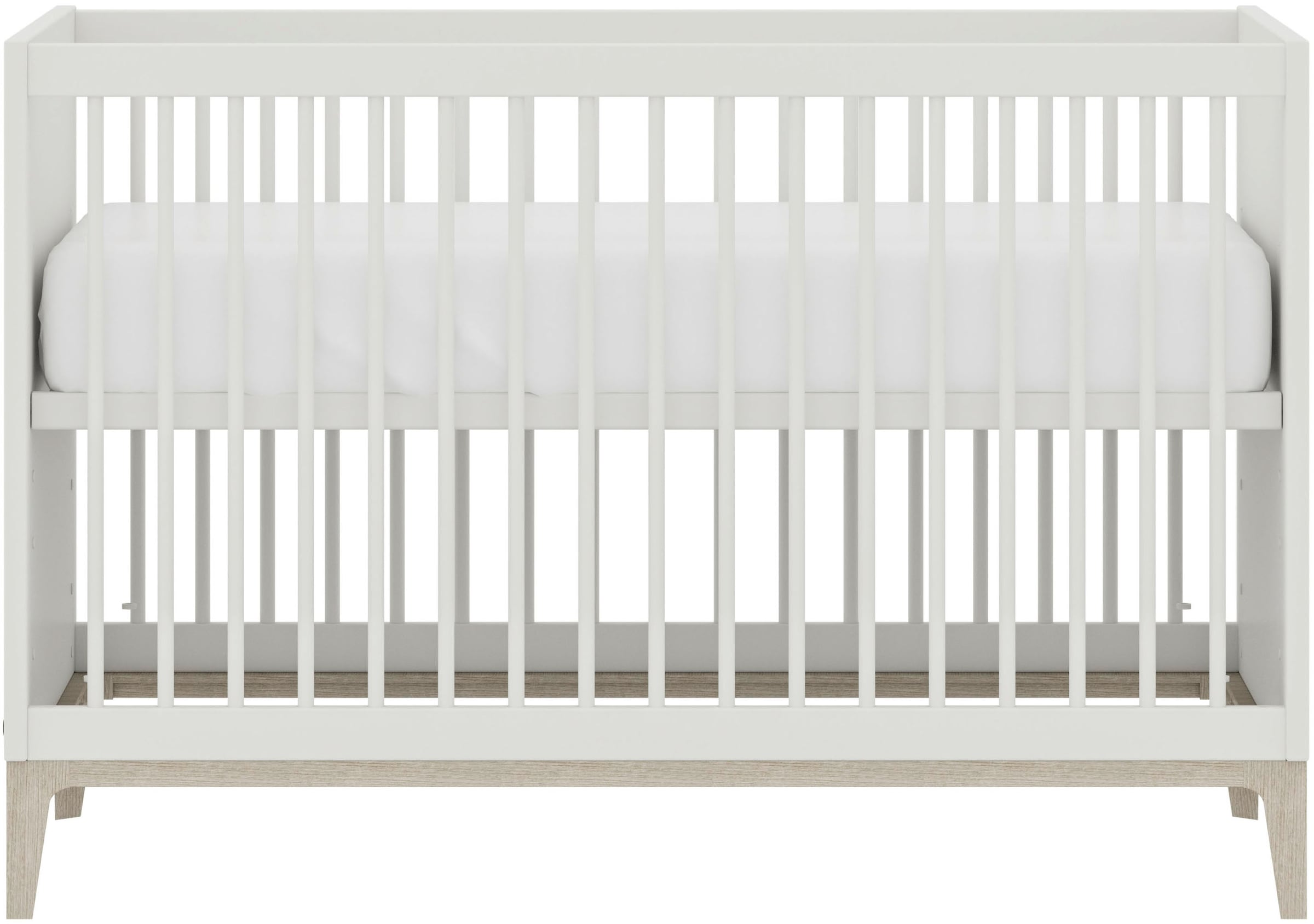 PAIDI Babybett »CUTIE LEA in Weiß, verschiedene Größen, Kinderbett« Off-White, Massivholz-Sprossen, 4-fach höhenverstellbares Gitterbett