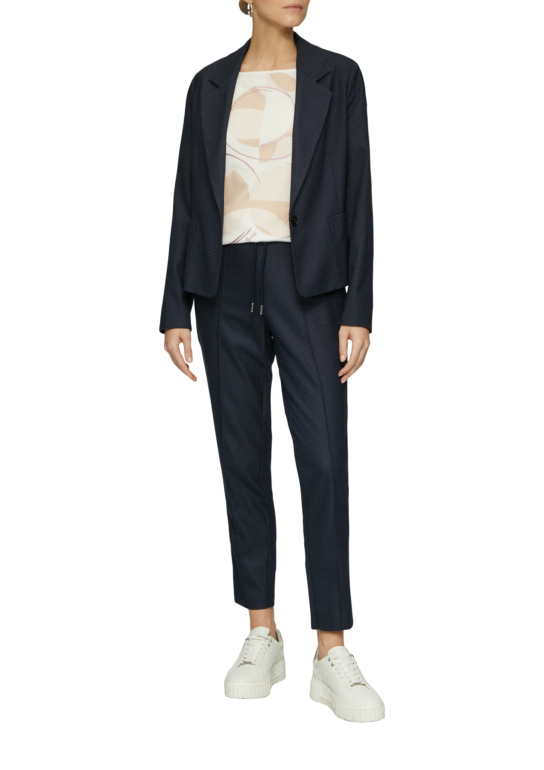 s.Oliver BLACK LABEL Jogger Pants, gepunktet, mit Stretch