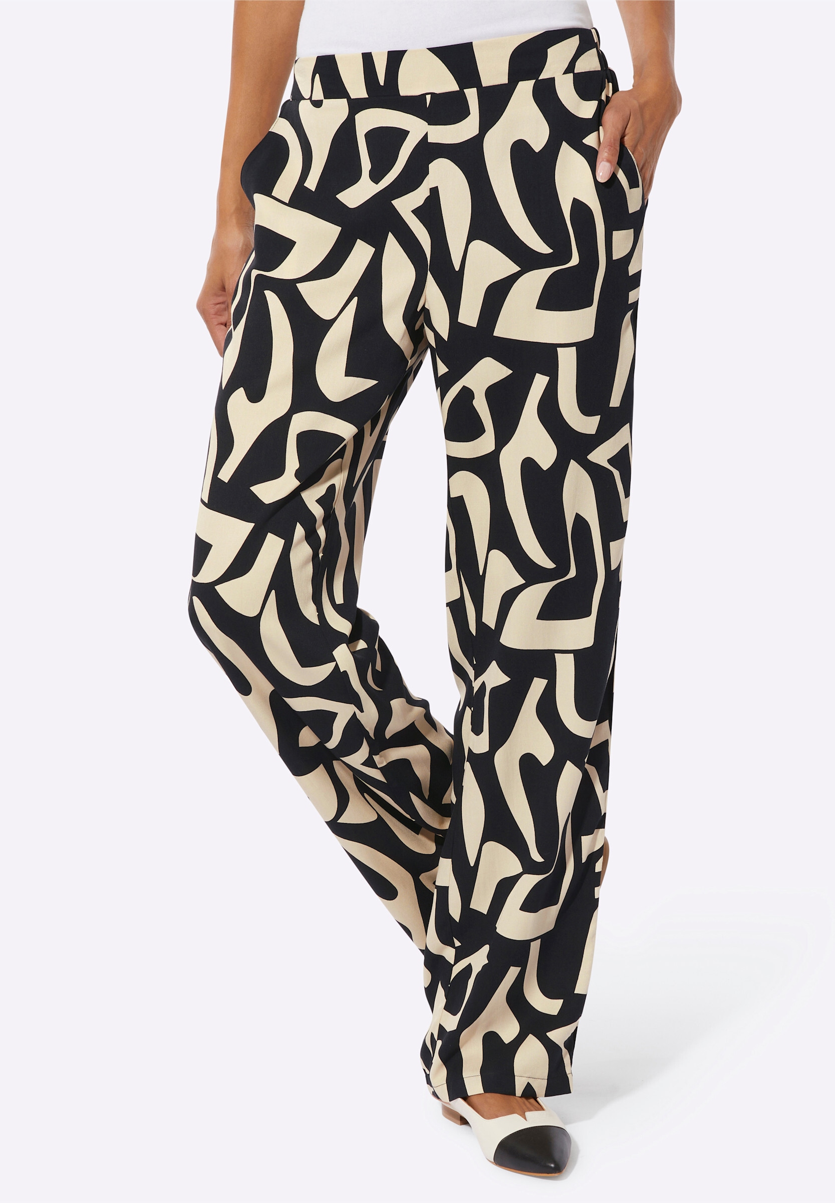 creation L Schlupfhose »Druckhose Schlupfhose mit seitlichen Taschen«