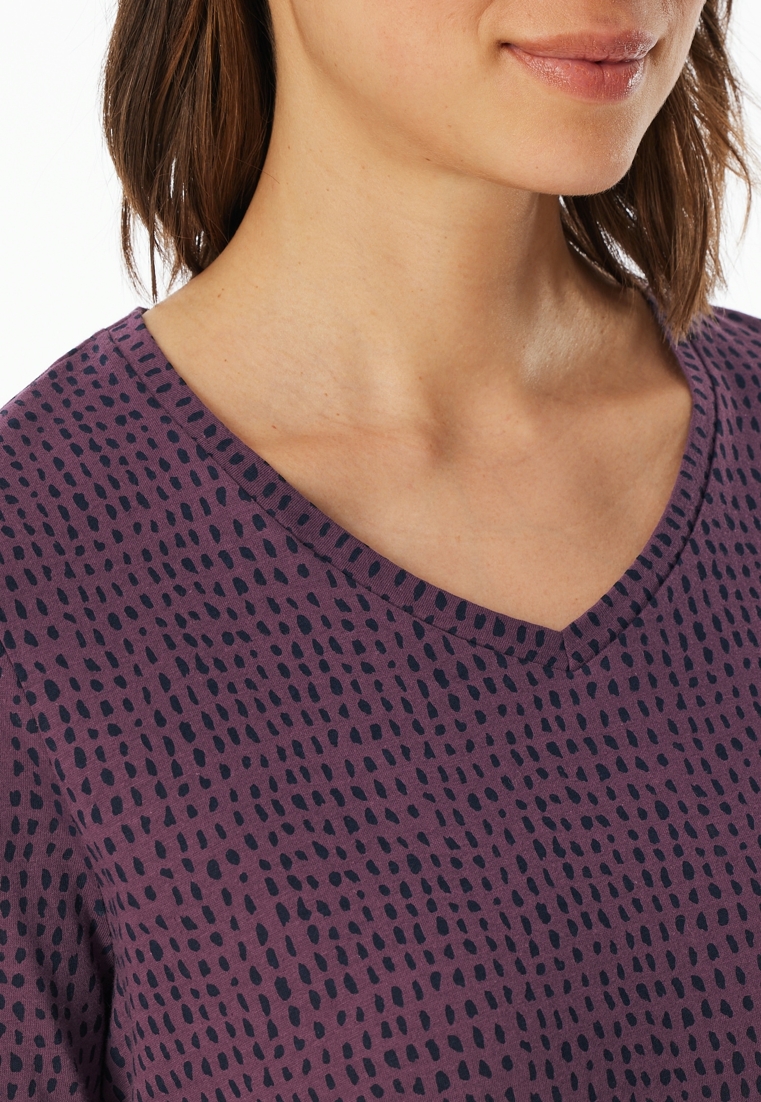 uncover by SCHIESSER Nachthemd »UNCOVER Nightwear«, Baumwolle, Single Jersey-Qulität, V-Neck, weich, atmungsaktiv