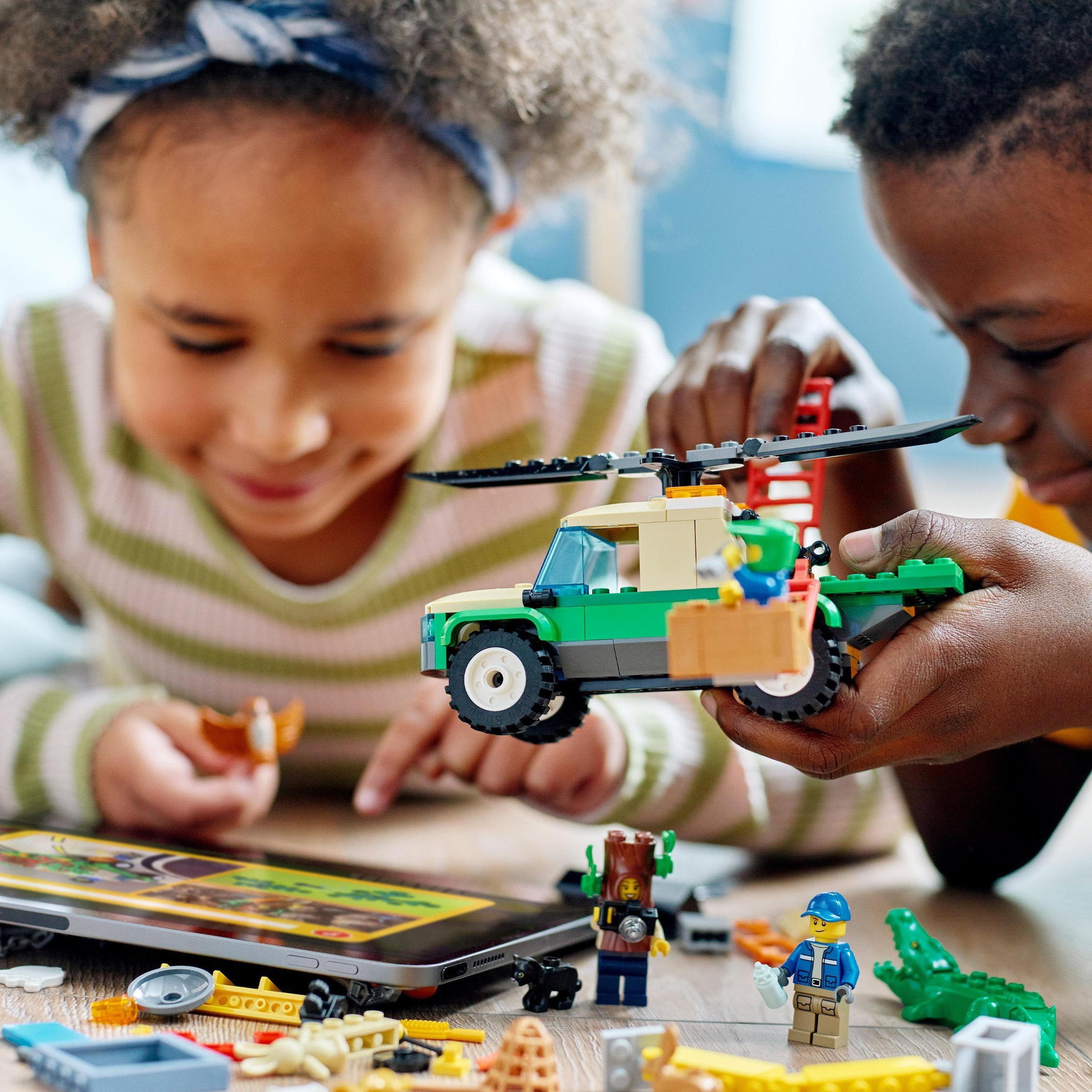 LEGO® Konstruktionsspielsteine »Tierrettungsmissionen (60353), LEGO® City«, (246 St.), Made in Europe