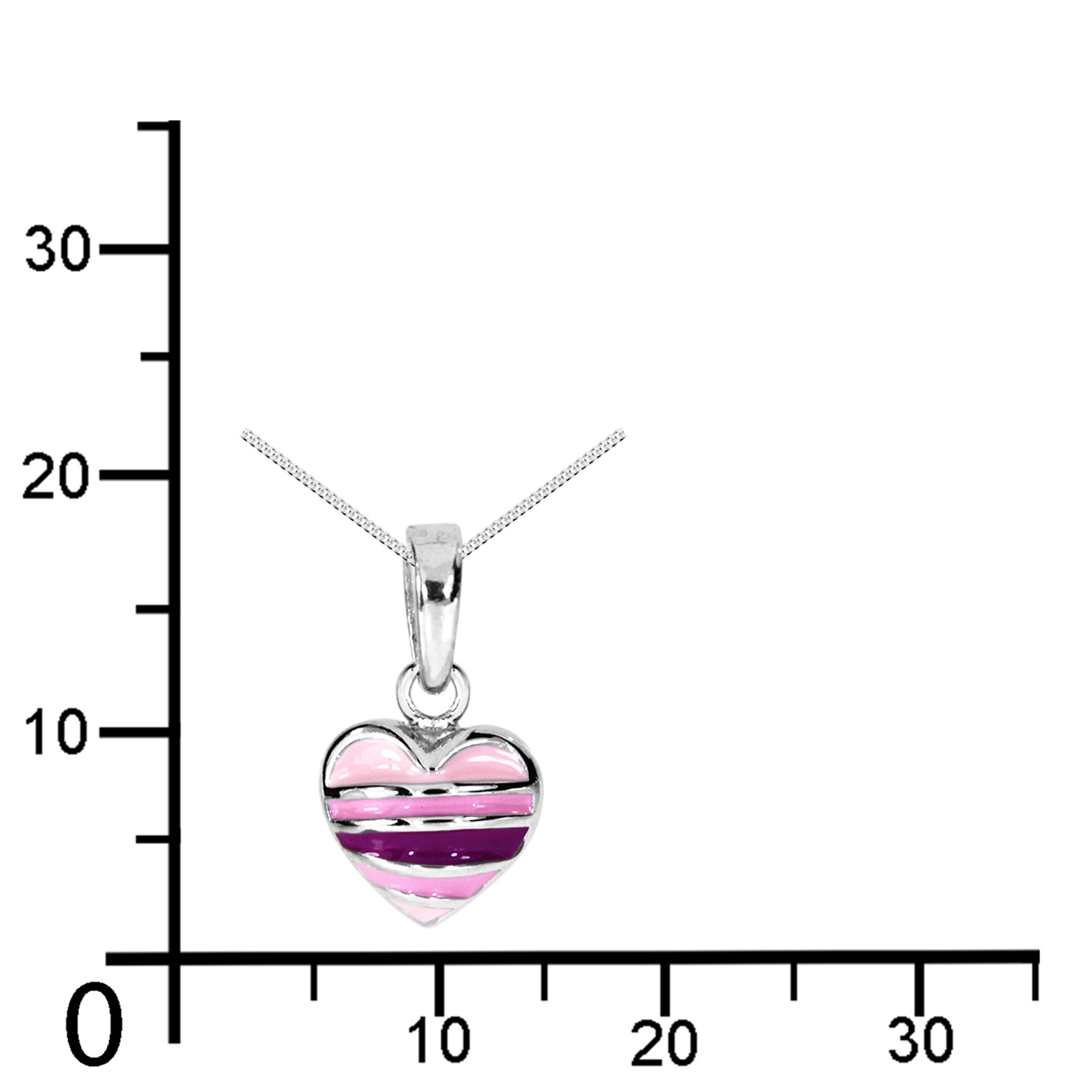 OSTSEE-SCHMUCK Kette und Anhänger Set »- kleines Herz - Silber 925/000 -,«