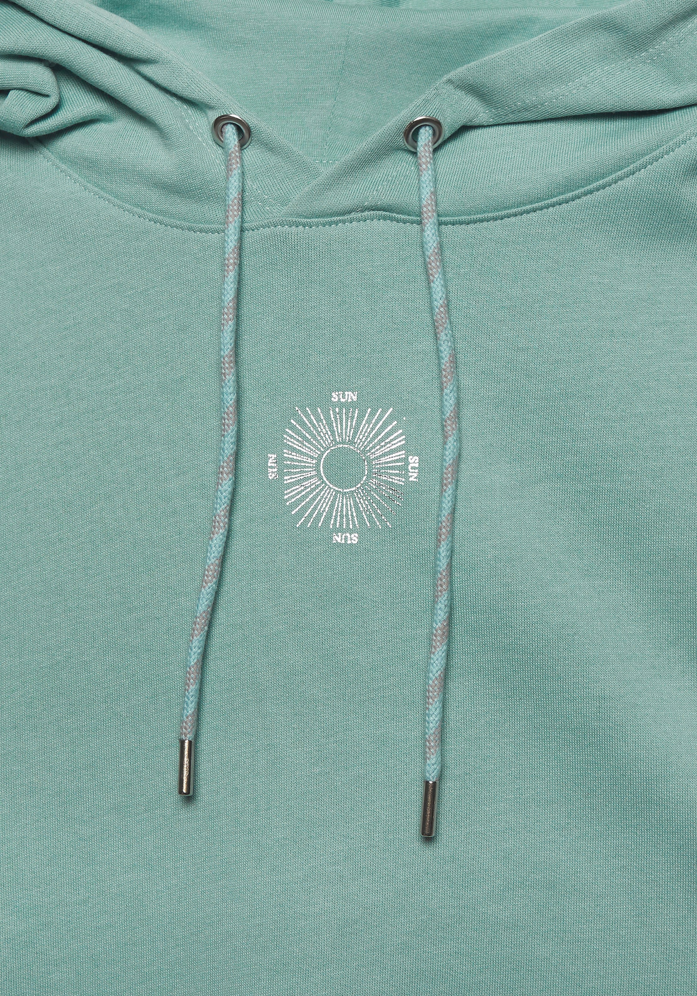 Buffalo Hoodie, Kapuzensweatshirt mit großem Rückenprint- mit Glanz-Effekt, Loungewear