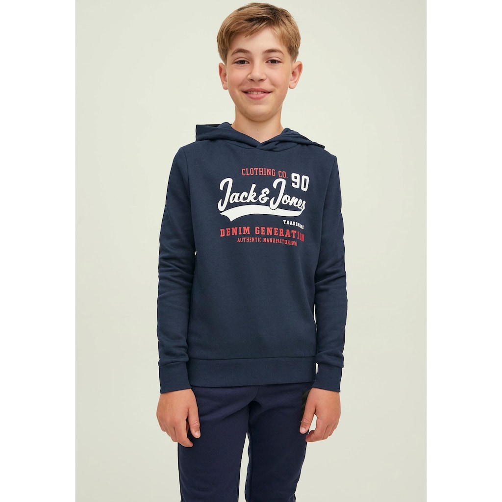 Jack & Jones Junior Kapuzensweatshirt »JJELOGO SWEAT HOOD 2 COL 22/23 NOOS JNR«