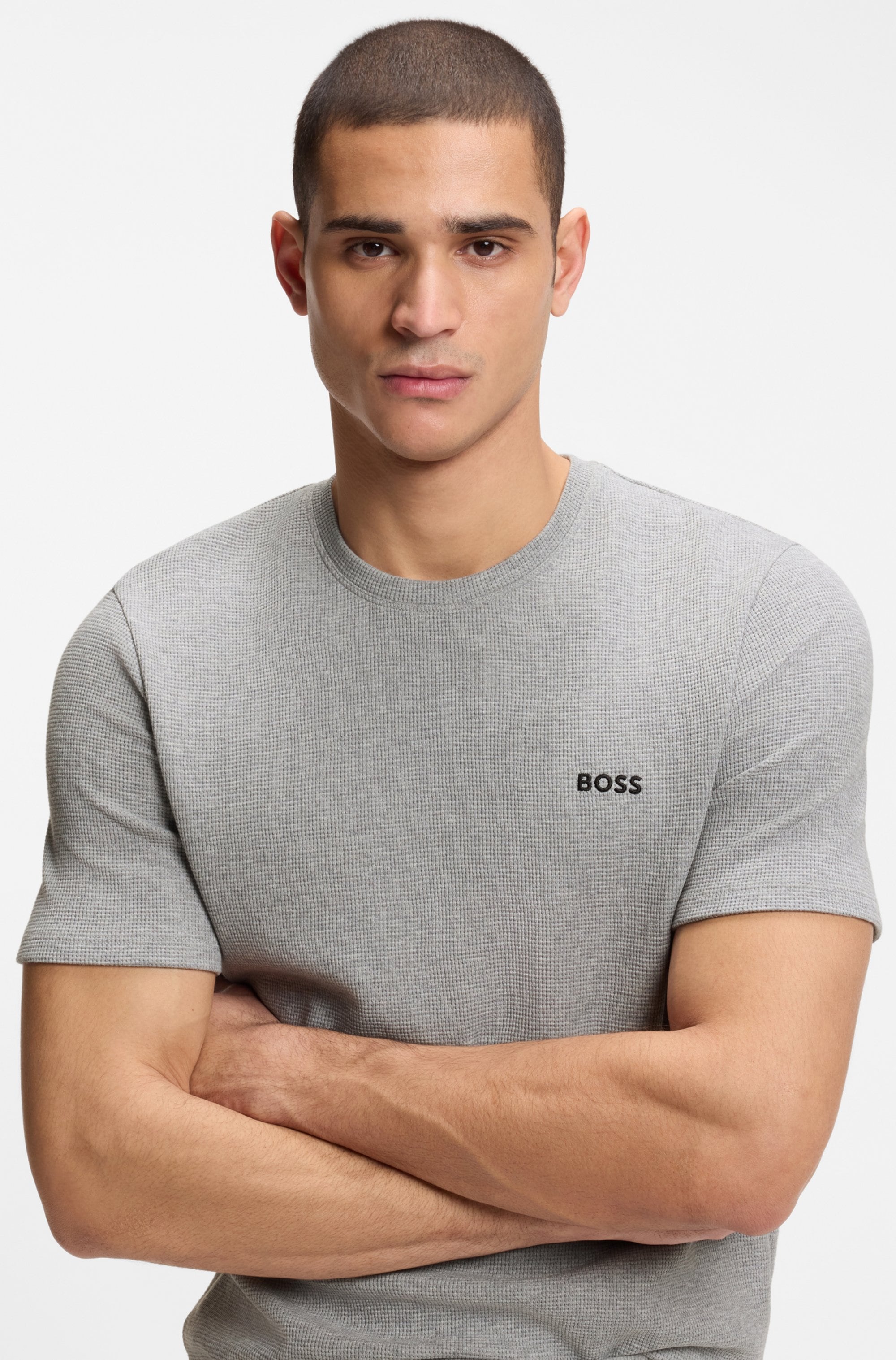 BOSS Pyjamaoberteil »Waffle T-Shirt«
