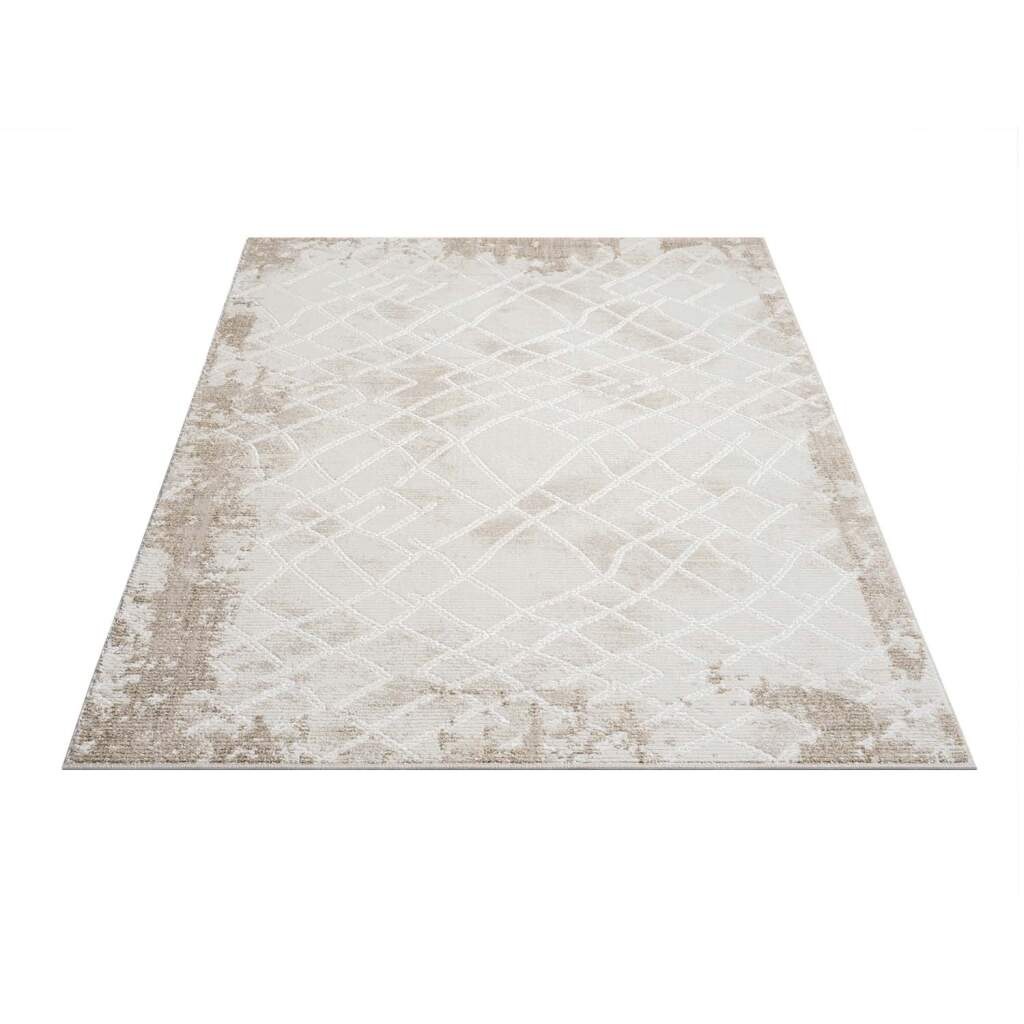 Carpet City Teppich »ANTIK215«, rechteckig, 10 mm Höhe, Kurzflor, 3D-Optik, Klassisch-Modern für Wohnzimmer, Schlafzimmer