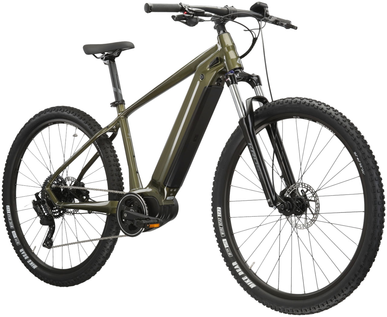 Kross E-Bike »E-MTB Hexagon Boost 4.0 29 Zoll braun«, 9 Gang, microSHIFT, ADVENT M6195, Mittelmotor 250 W, Pedelec, Elektrofahrrad für Damen und Herren