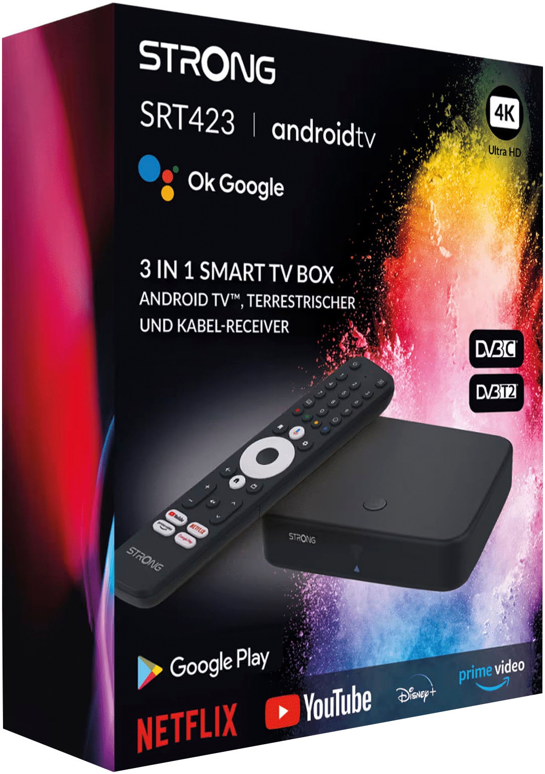 Strong Streaming-Box »SRT 423 Android TV UHD und HDTV-Receiver«