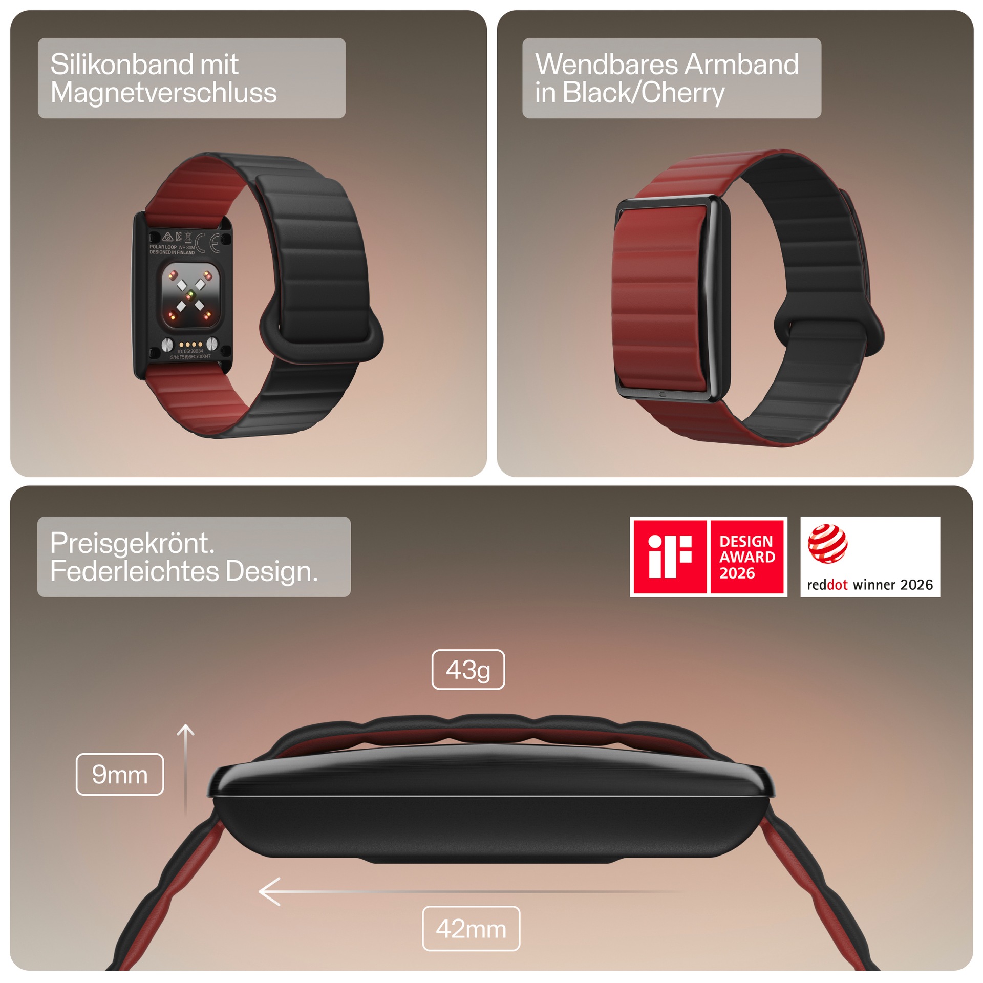 Polaroid Fitness-Tracker »LOOP GEN2 S-M«