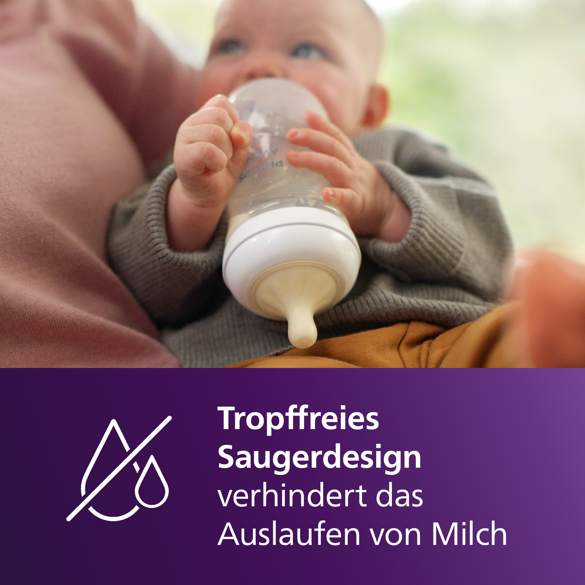 Philips AVENT Babyflasche »Natural Response Starter-Set für Neugeborene SCD838/11«, 4 Flaschen, ultra soft Schnuller und Flaschenbürste