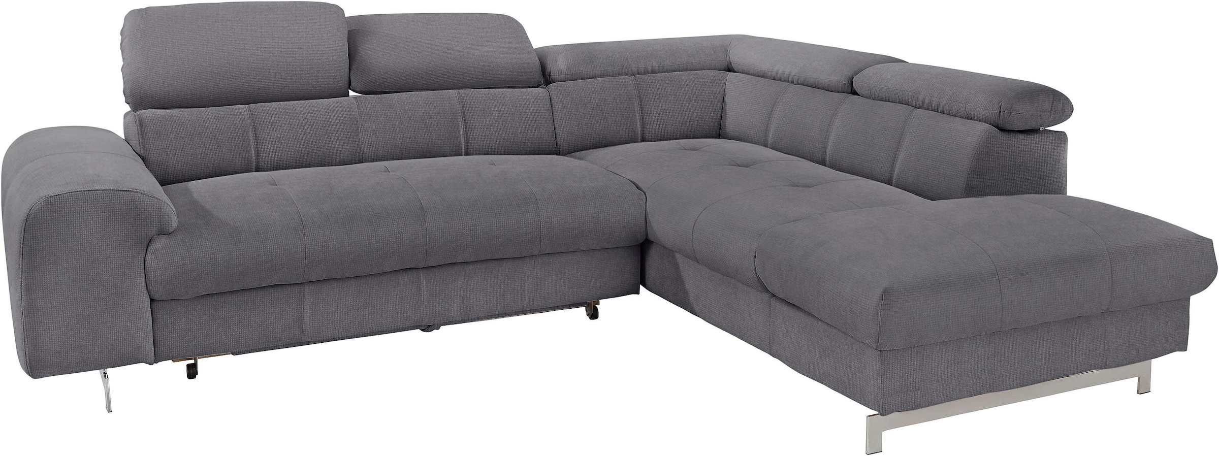 COTTA Ecksofa »Chef L-Form«, mit Kopfteilverstellung, wahlweise mit Bettfunktion