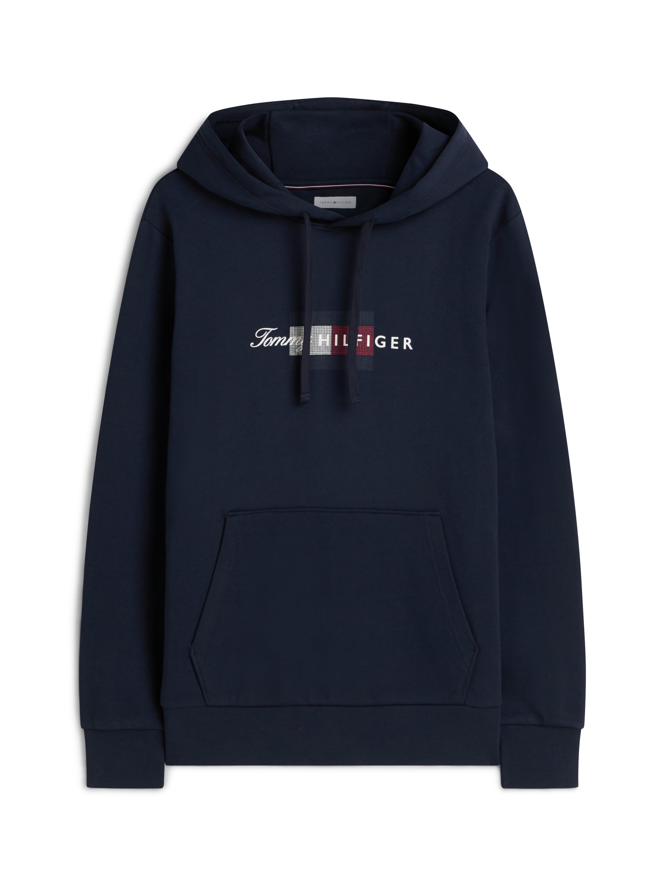 Tommy Hilfiger Hoodie »SCRIPT FLAG HOODIE«, mit Flag-Grafik und Tunnelzug
