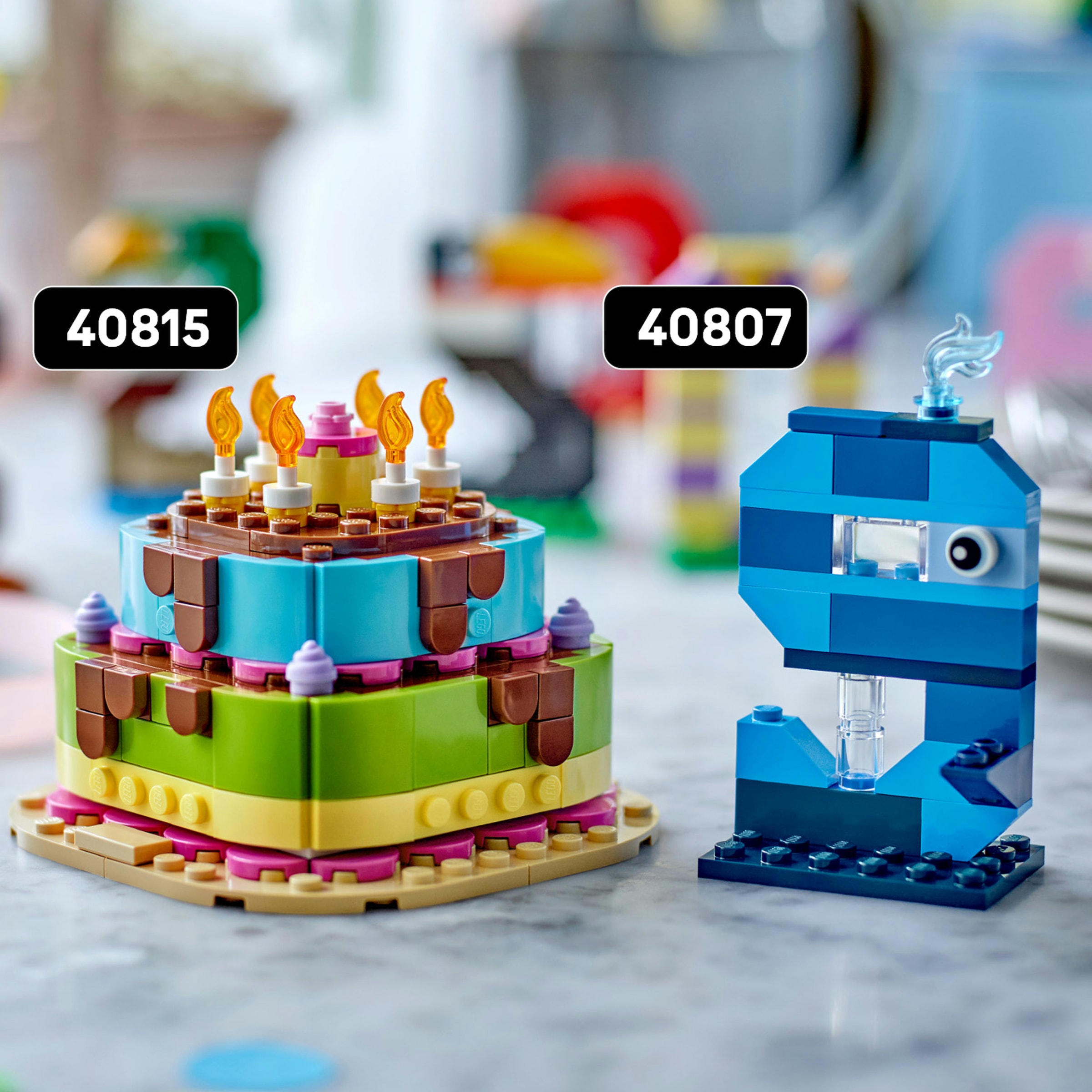 LEGO® Konstruktionsspielsteine »Geburtstagszahlen (40807), LEGO Iconic« Made in Europe