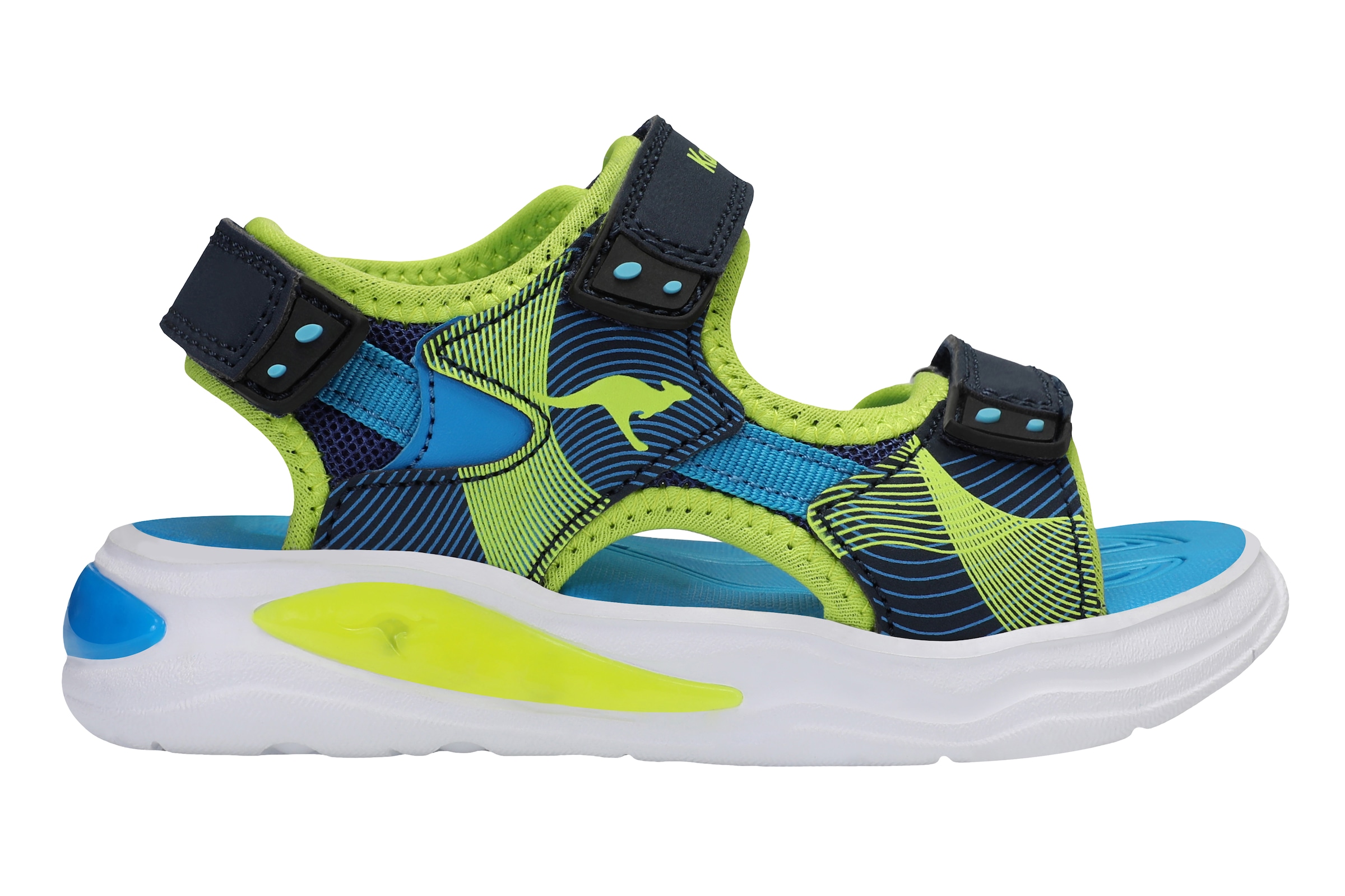 KangaROOS Sandale »K-SLS Ruffy«, mit Blinkfunktion