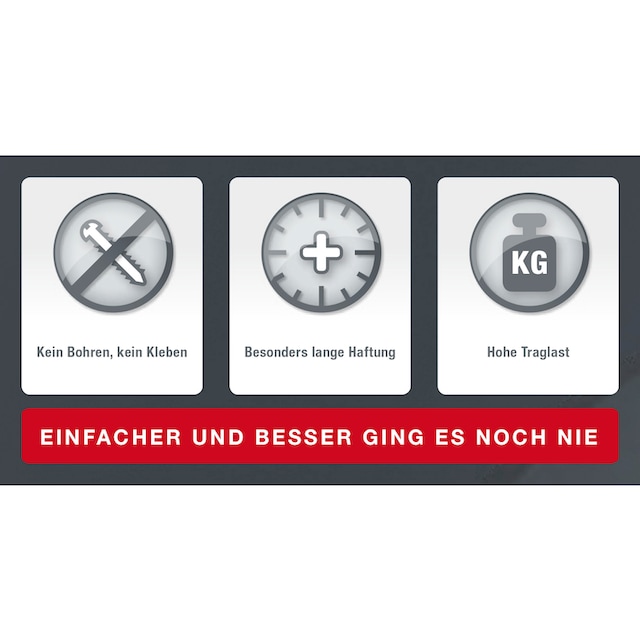 GSW Duschablage »HOOKIE System®«, (Set, 2 St.), Intelligenter Saughaken,  roter Ring zeigt Saugkraftverlust OTTO Online Shop