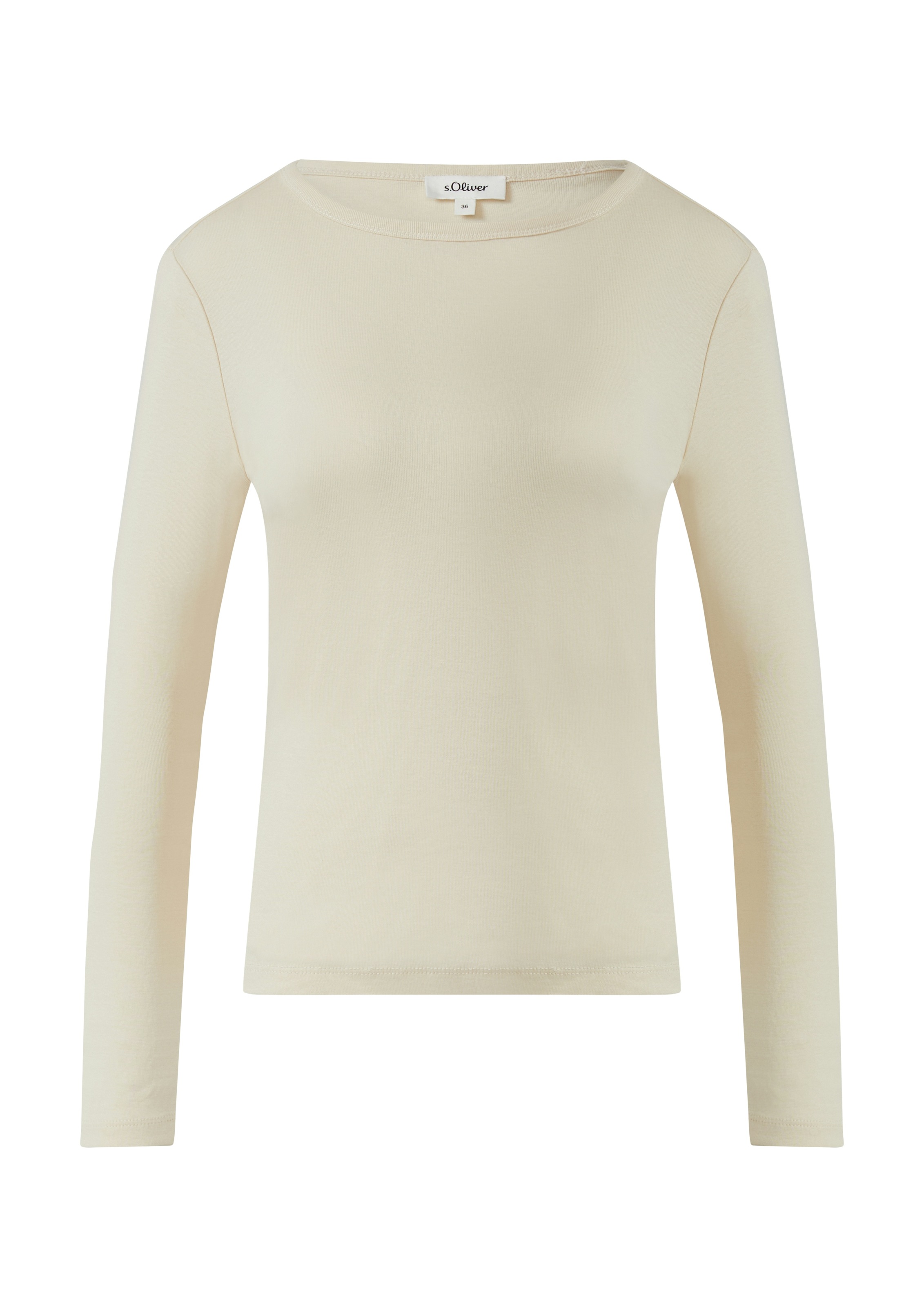 s.Oliver Langarmshirt, mit U-Boot-Ausschnitt