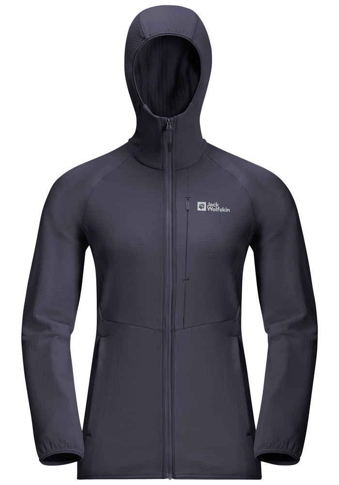 Jack Wolfskin Fleecejacke »KOLBENBERG HOODED FZ W«, mit Kapuze