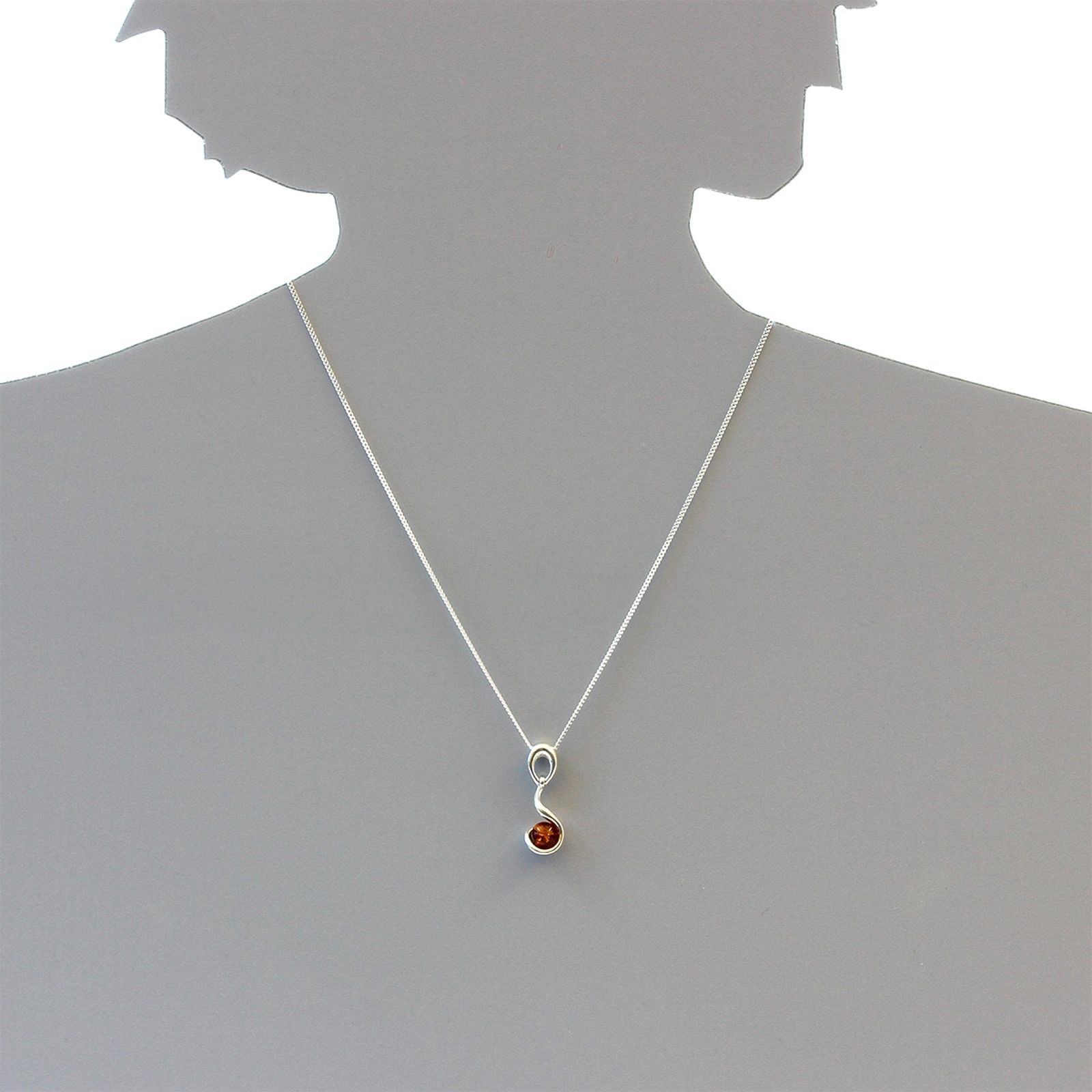 OSTSEE-SCHMUCK Kette mit Anhänger »- Manja - Silber 925/000 - Bernstein«