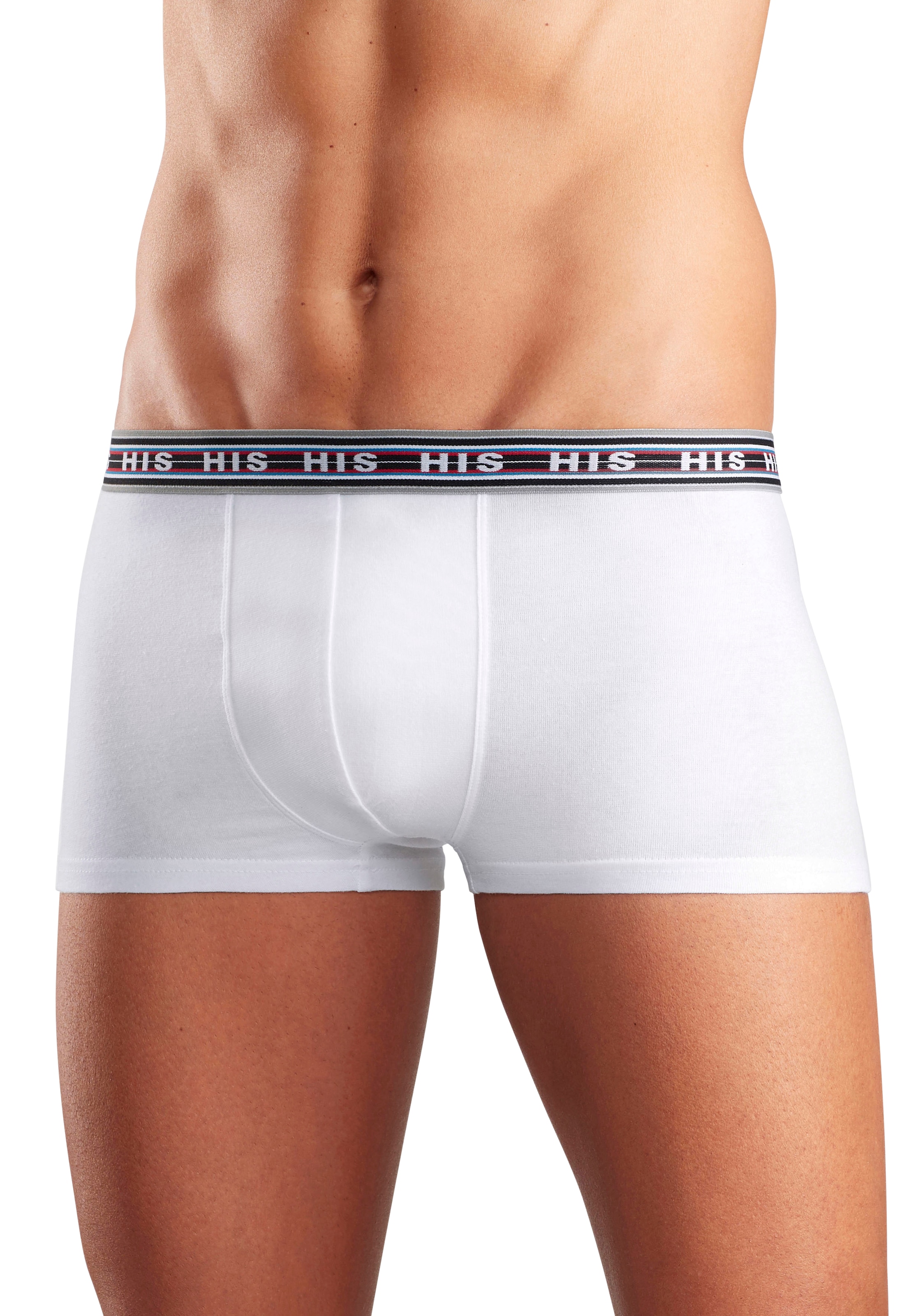 H.I.S Hipster Packung, 5 Stk. knapp sitzende Boxershorts aus Baumwoll-Stretch