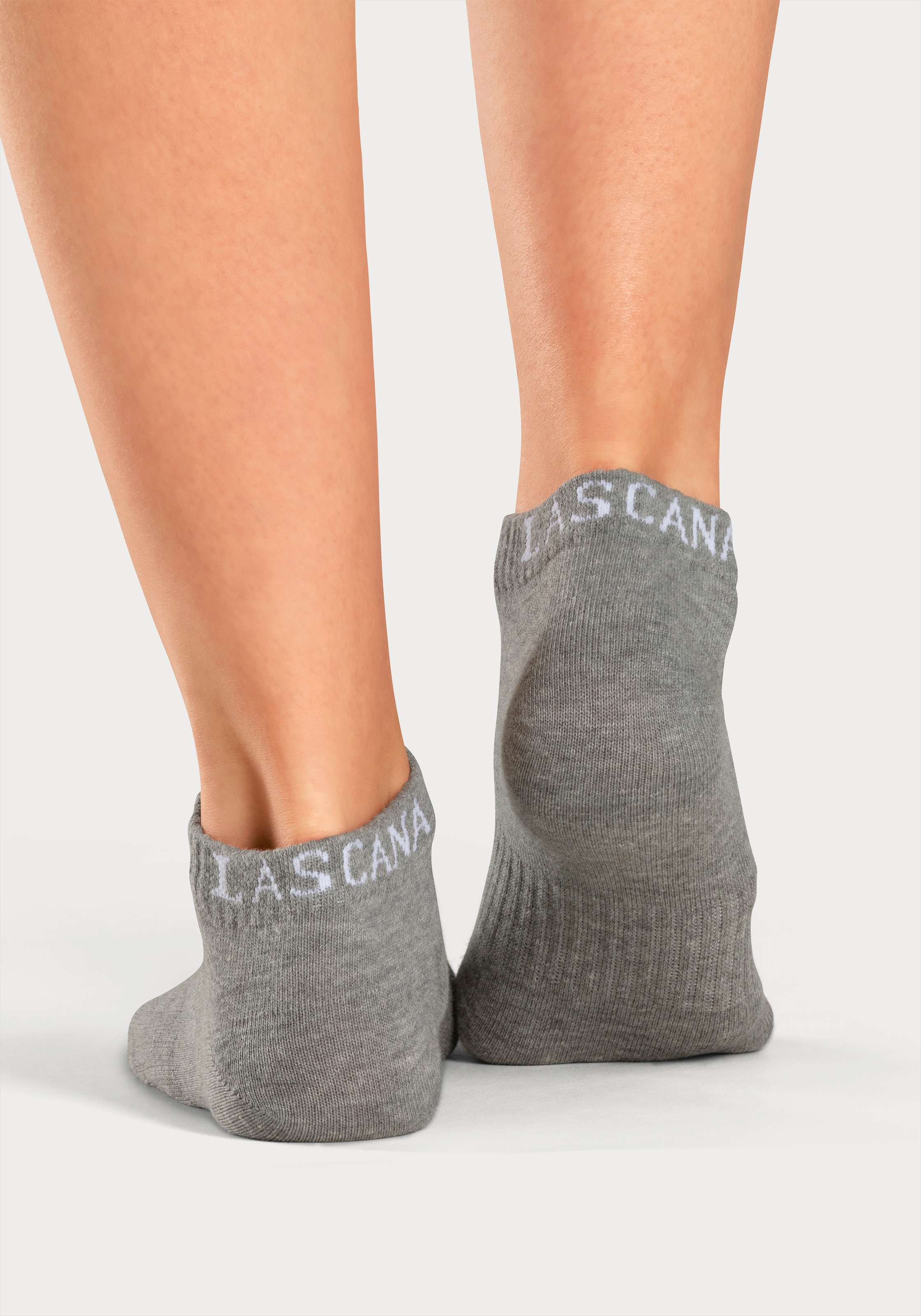 LASCANA ACTIVE Sneakersocken, (Packung, 6 Paar), mit eingestricktem Marken Logo