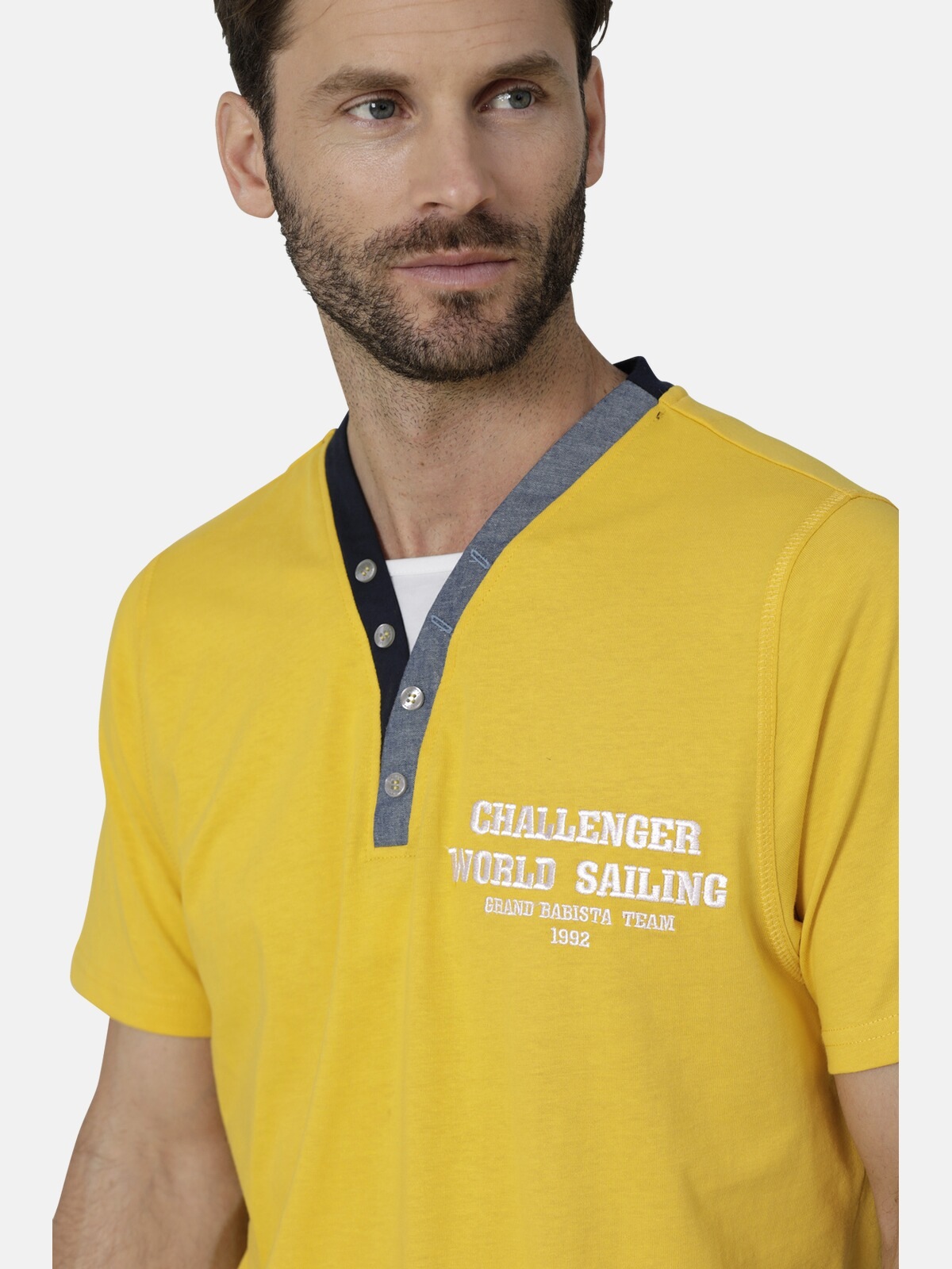 Babista T-Shirt »T-Shirt ROMOLINO«, (1 tlg.), mit eleganten Zierknöpfen