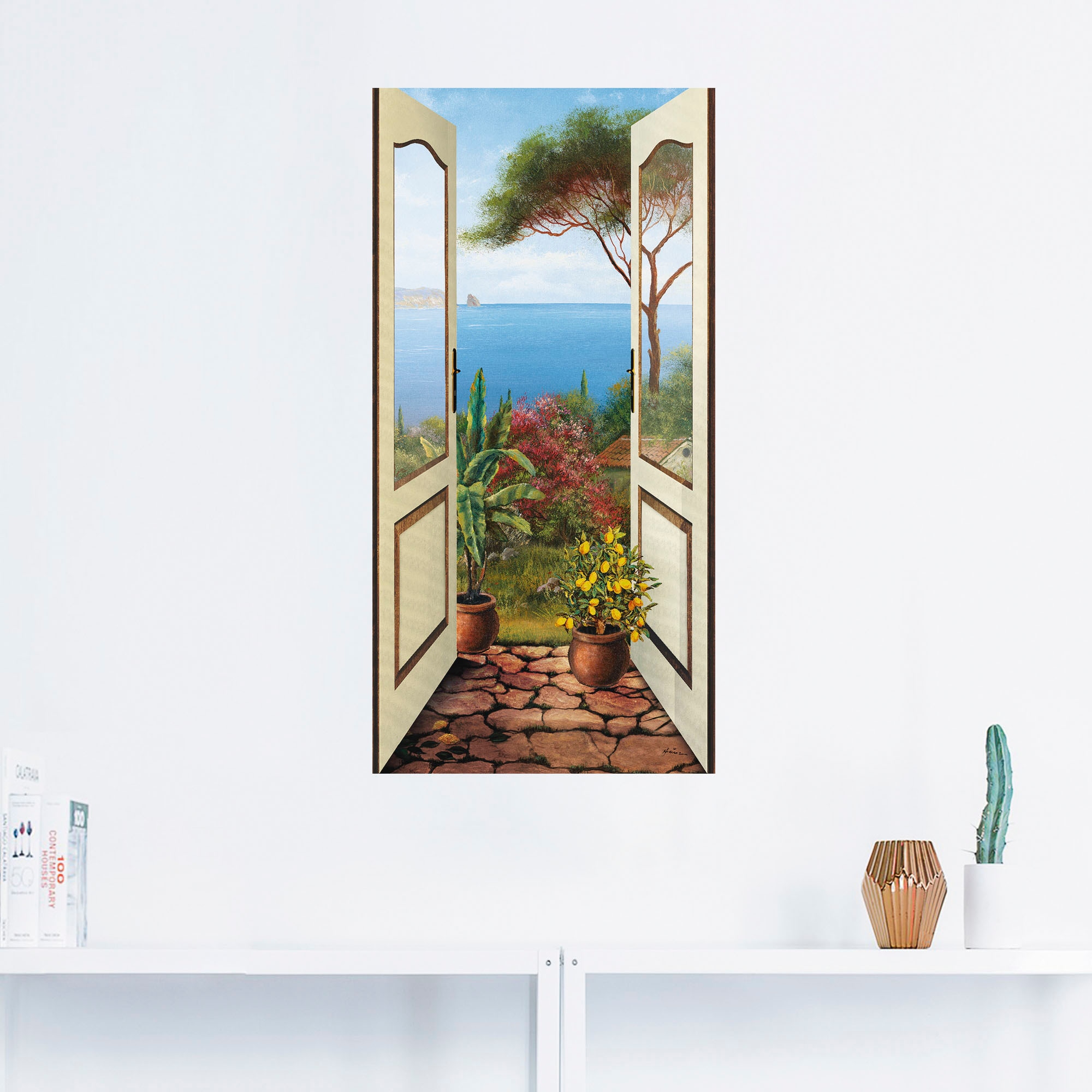 Artland Wandbild »Veranda am Meer«, Küstenbilder, (1 St.), als Alubild, Outdoorbild, Leinwandbild, Poster, Wandaufkleber