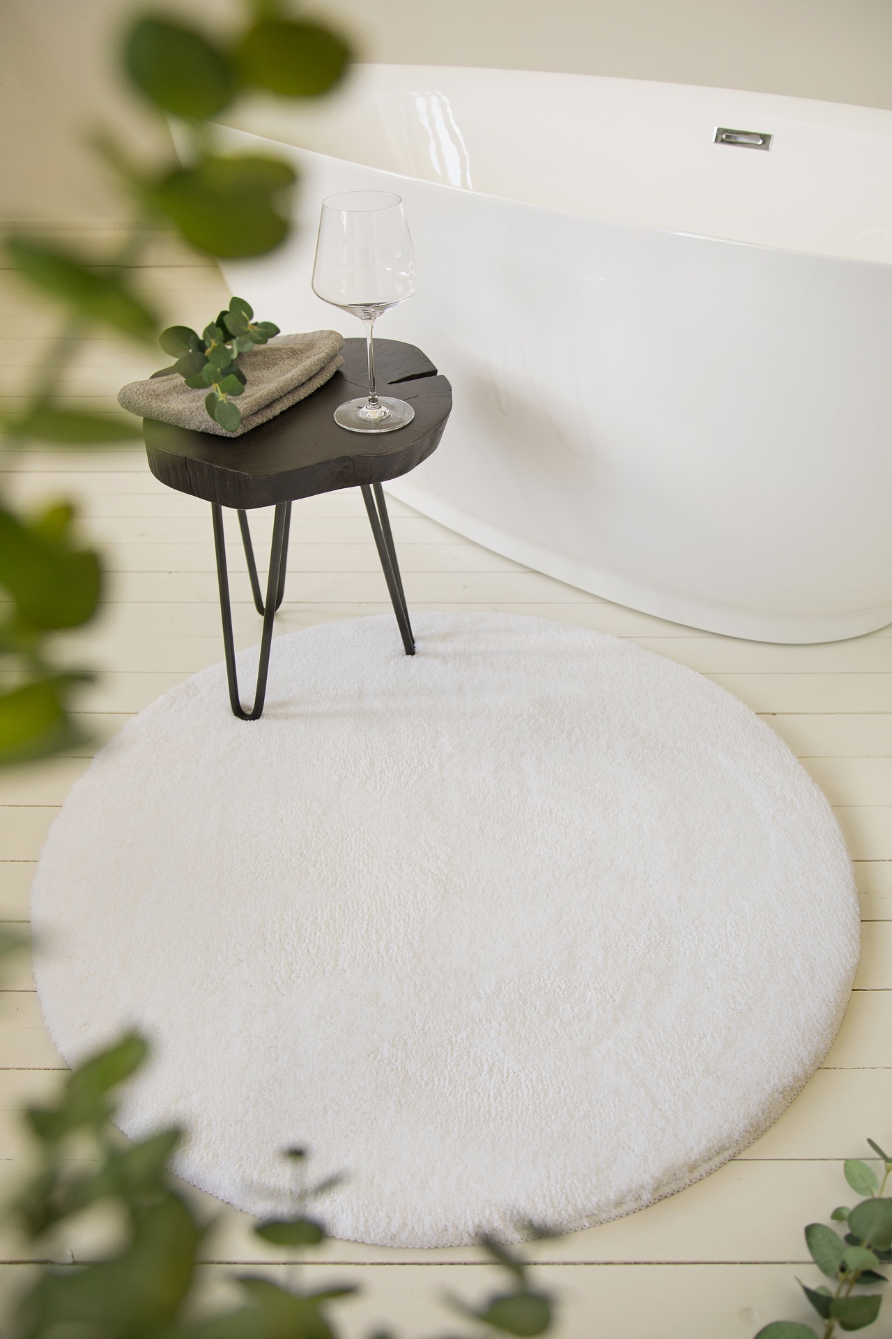 Wecon home Basics Badematte »Joris«, rutschhemmend beschichtet, strapazierfähig, waschbar, viele Größen, Badezimmerteppich, uni