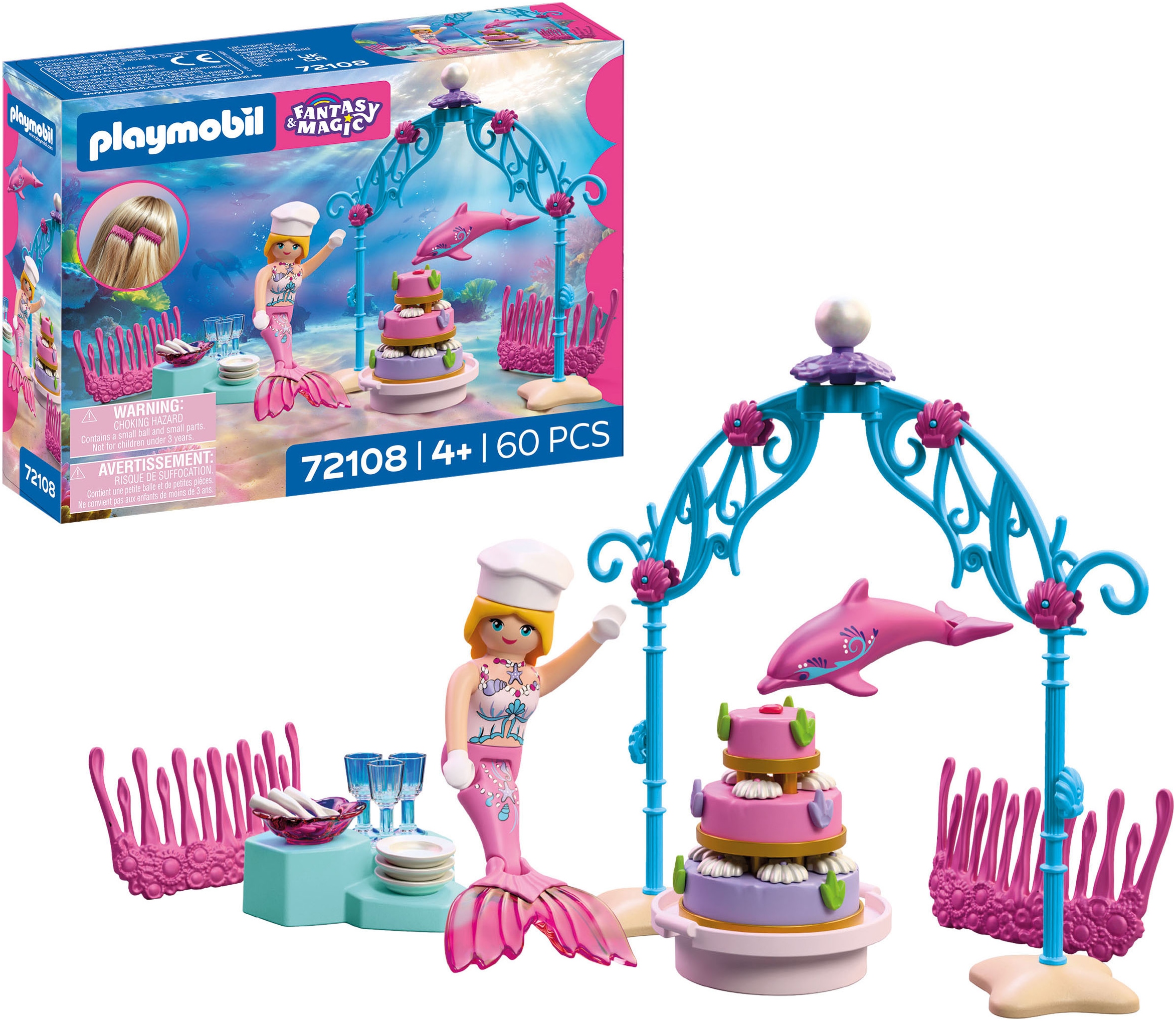 Playmobil® Konstruktions-Spielset »Unterwasserhochzeits-Buffet (72108), Fantasy & Magic«