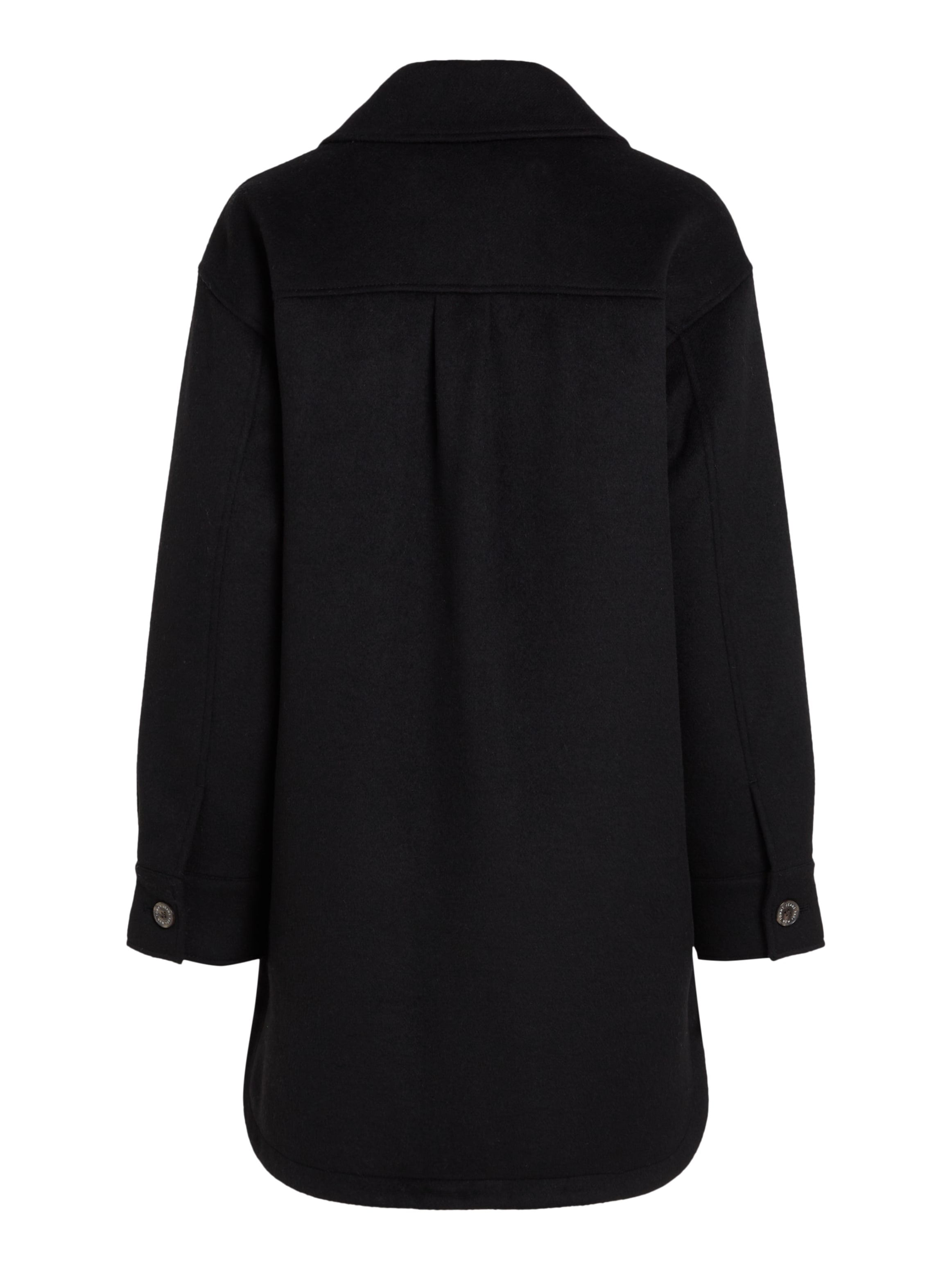 Tommy Jeans Kurzmantel »TJW WOOL COAT EXT«, mit Logostickerei