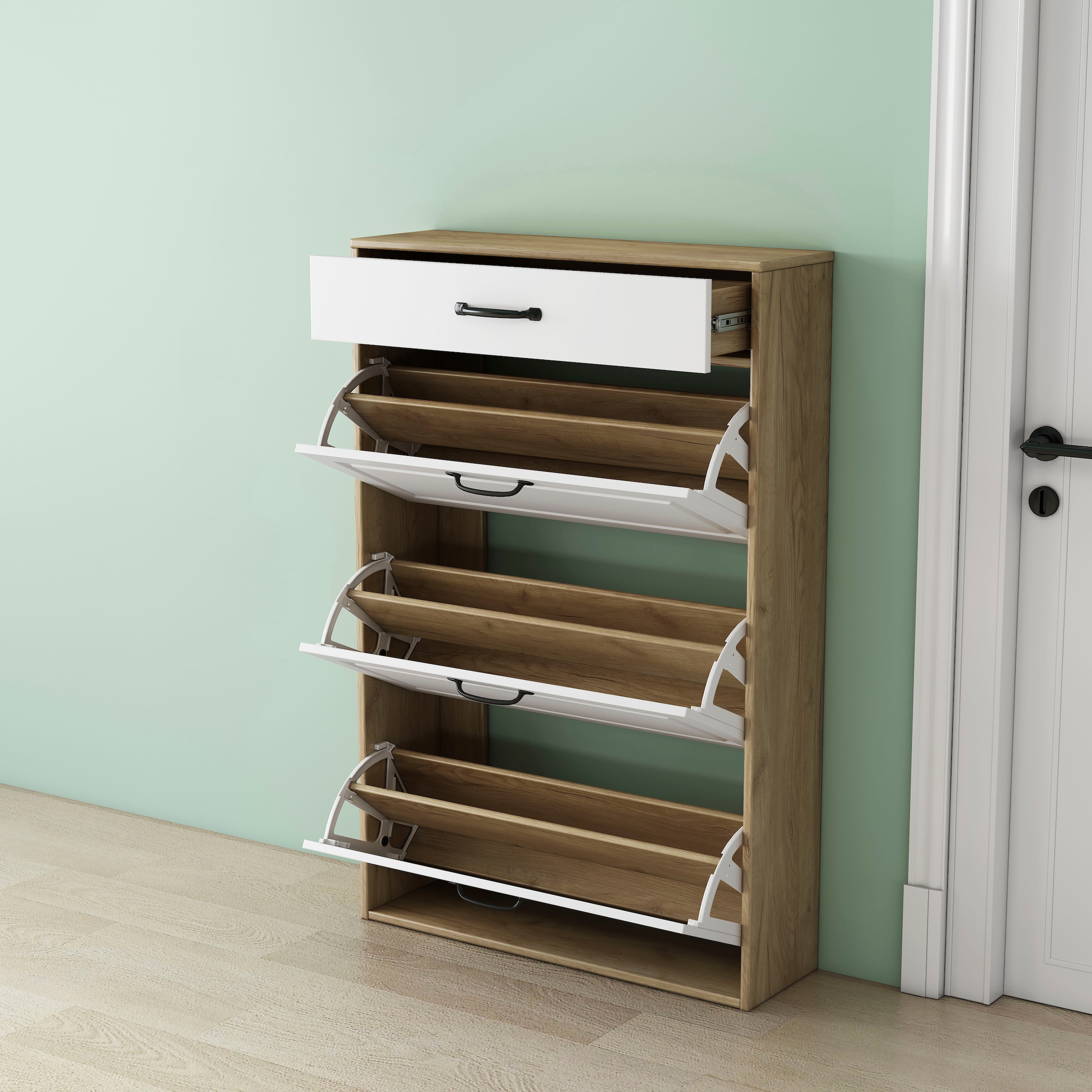 OTTO home Schuhschrank »Aridas« matte Front, pflegeleichte Oberfläche, Breite 80 cm