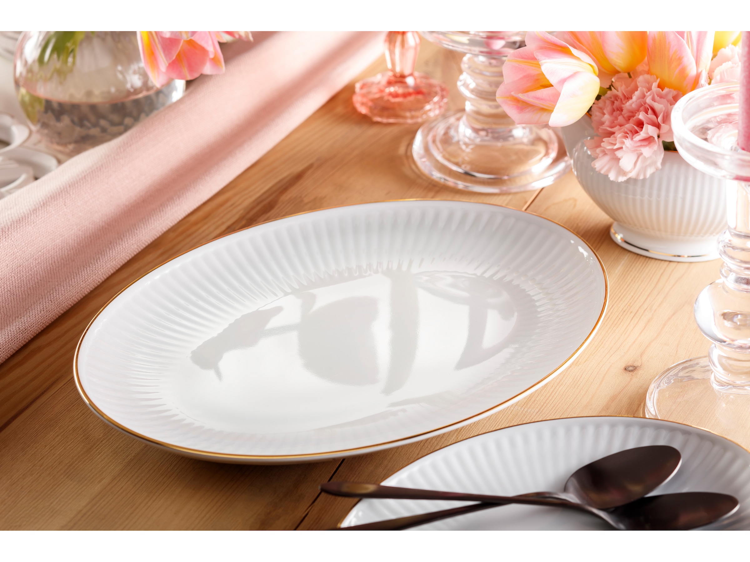 CreaTable Kaffeeservice »Valencia Gold, Kaffee-Service 18-tlg« Elegant, Goldrand