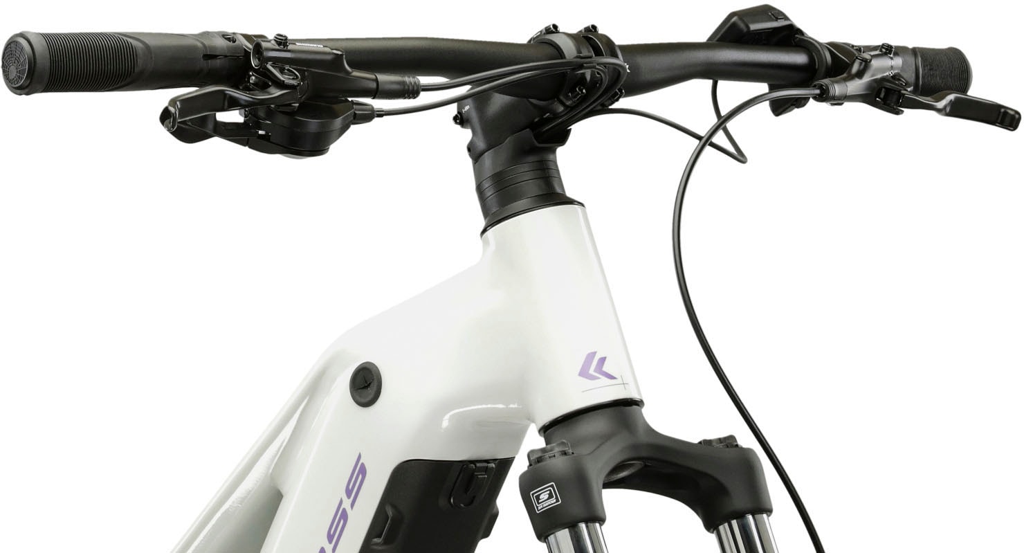 Kross »Influx Hybrid 2.0 16,7Ah / 600 Wh 29 Zoll weiß 9 Gänge 2026« 9 Gang Shimano CUES U4000 Schaltwerk Kettenschaltung Mittelmotor 250 W