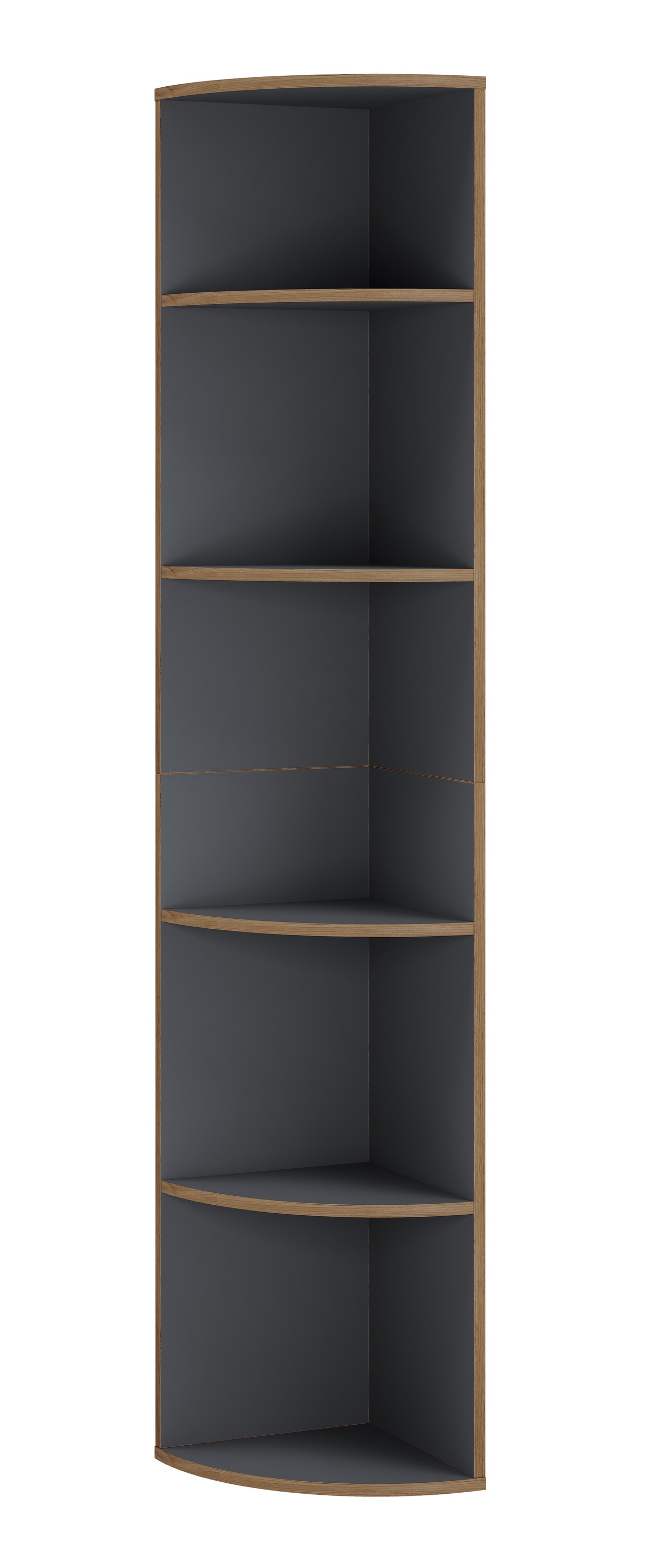 VCM Bücherregal »Elegantes Holzregal Eckregal Regal Salia 5fach« 1 Stk. tlg.