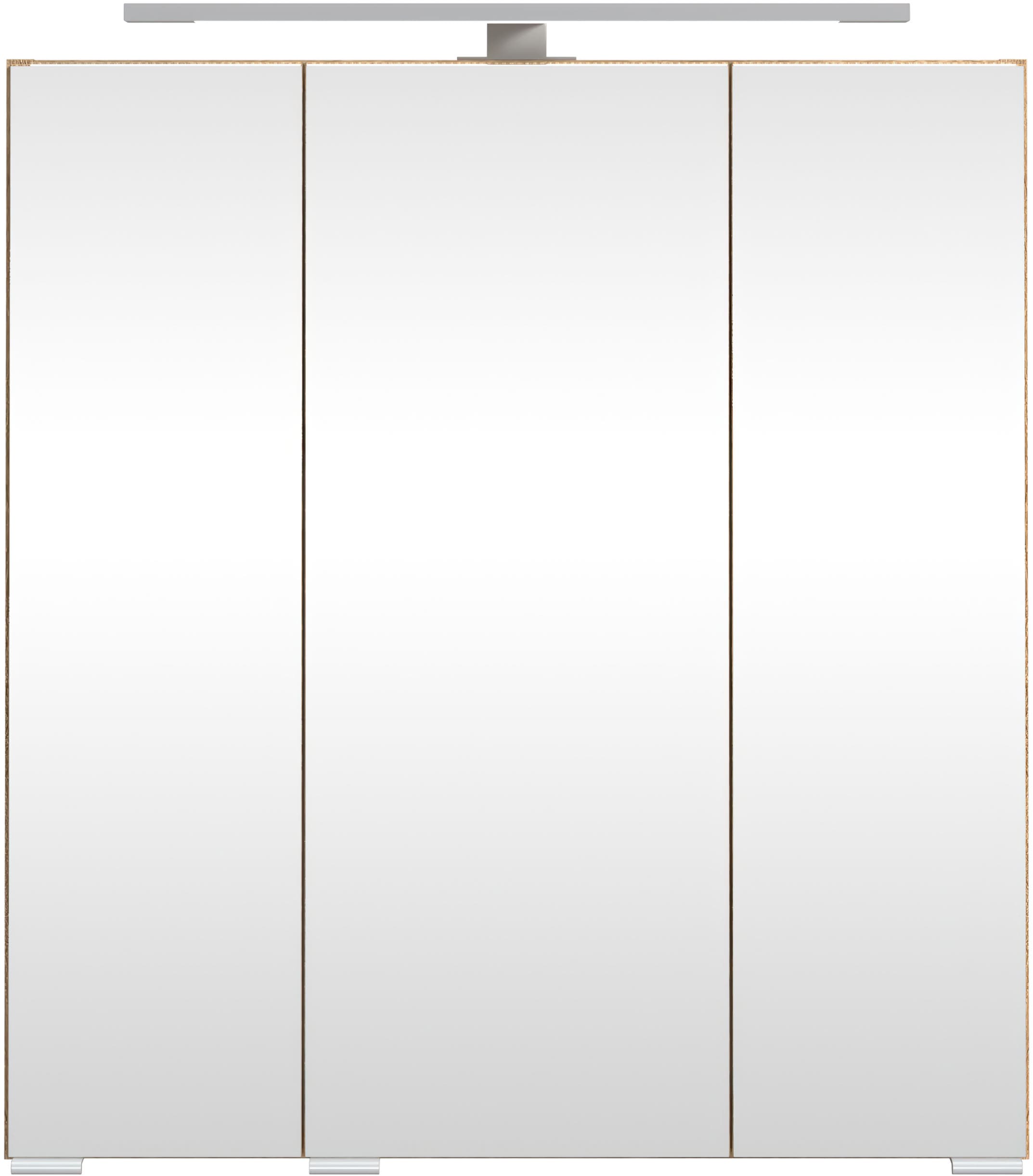 welltime Badmöbel-Set »Eixo«, Set 90 cm breit, Badmöbel mit LED-Beleuchtung