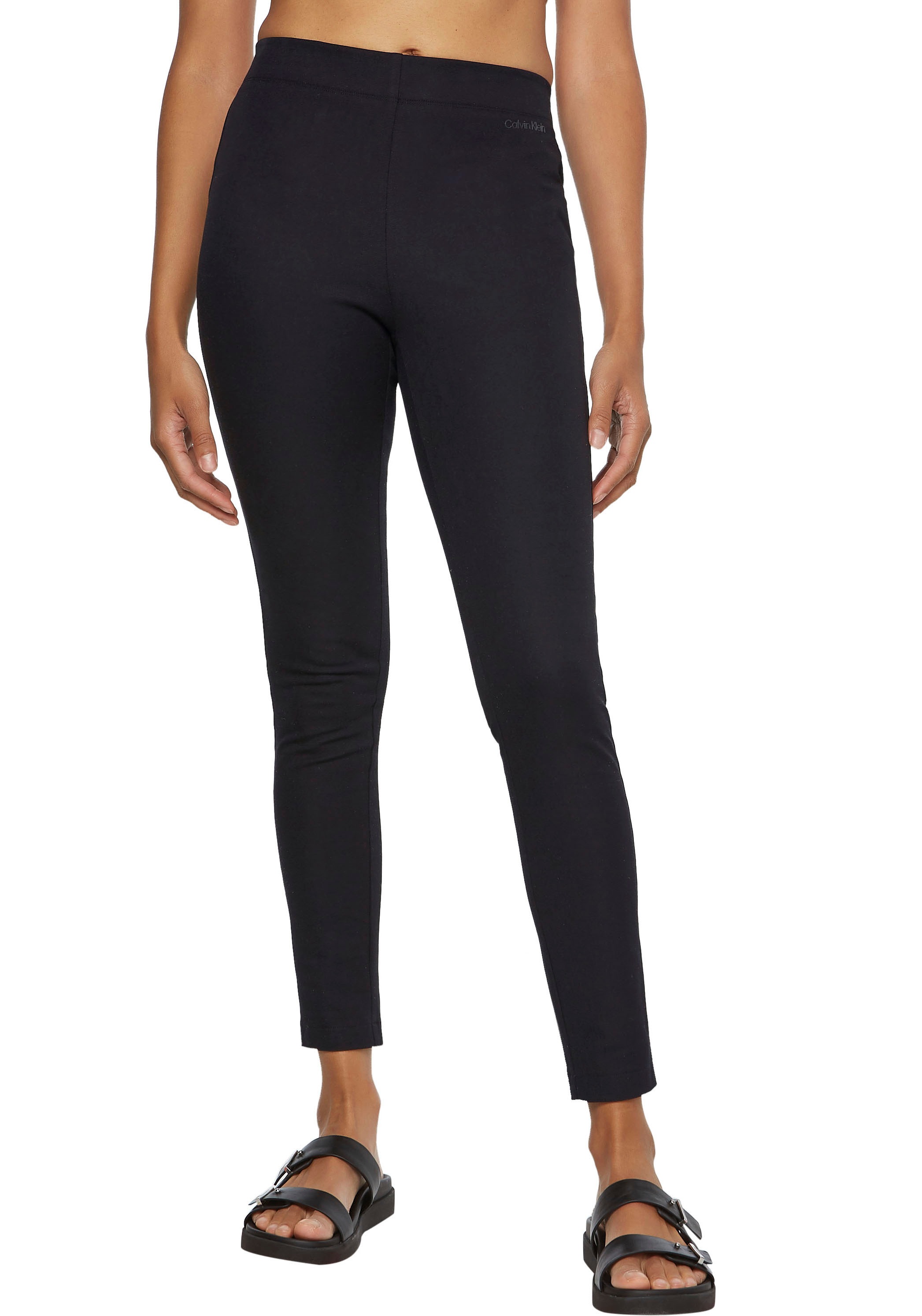 Calvin Klein Leggings »STRETCH GABARDINE LEGGING«, dezentes Calvin Klein Branding am Bund