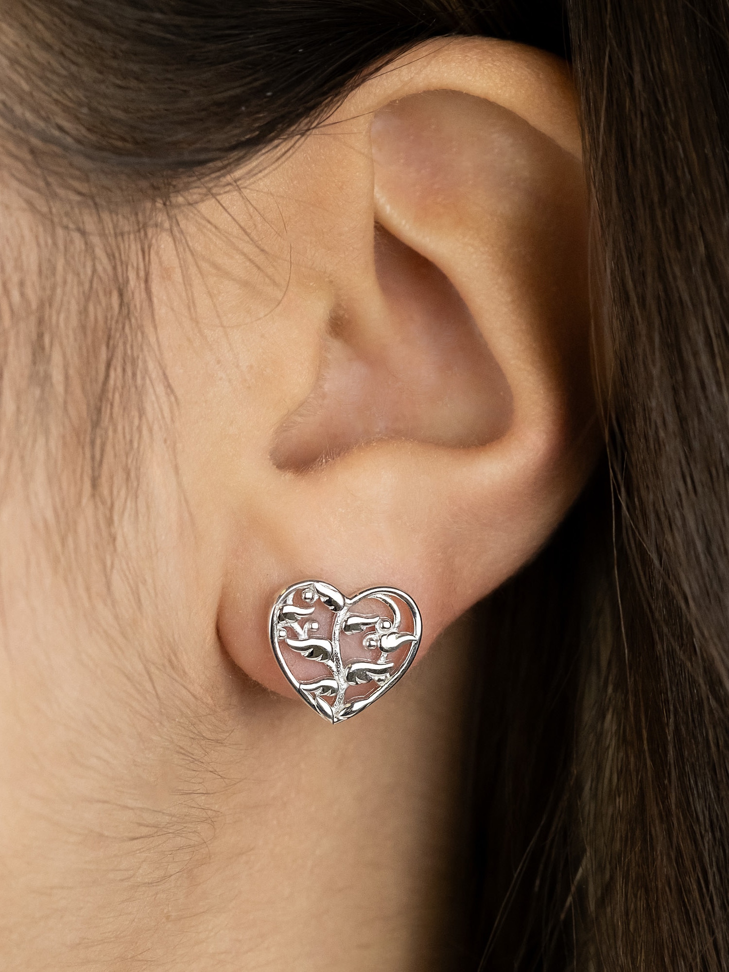 Engelsrufer Paar Ohrstecker »Herz Flügelbaum« Made in Germany