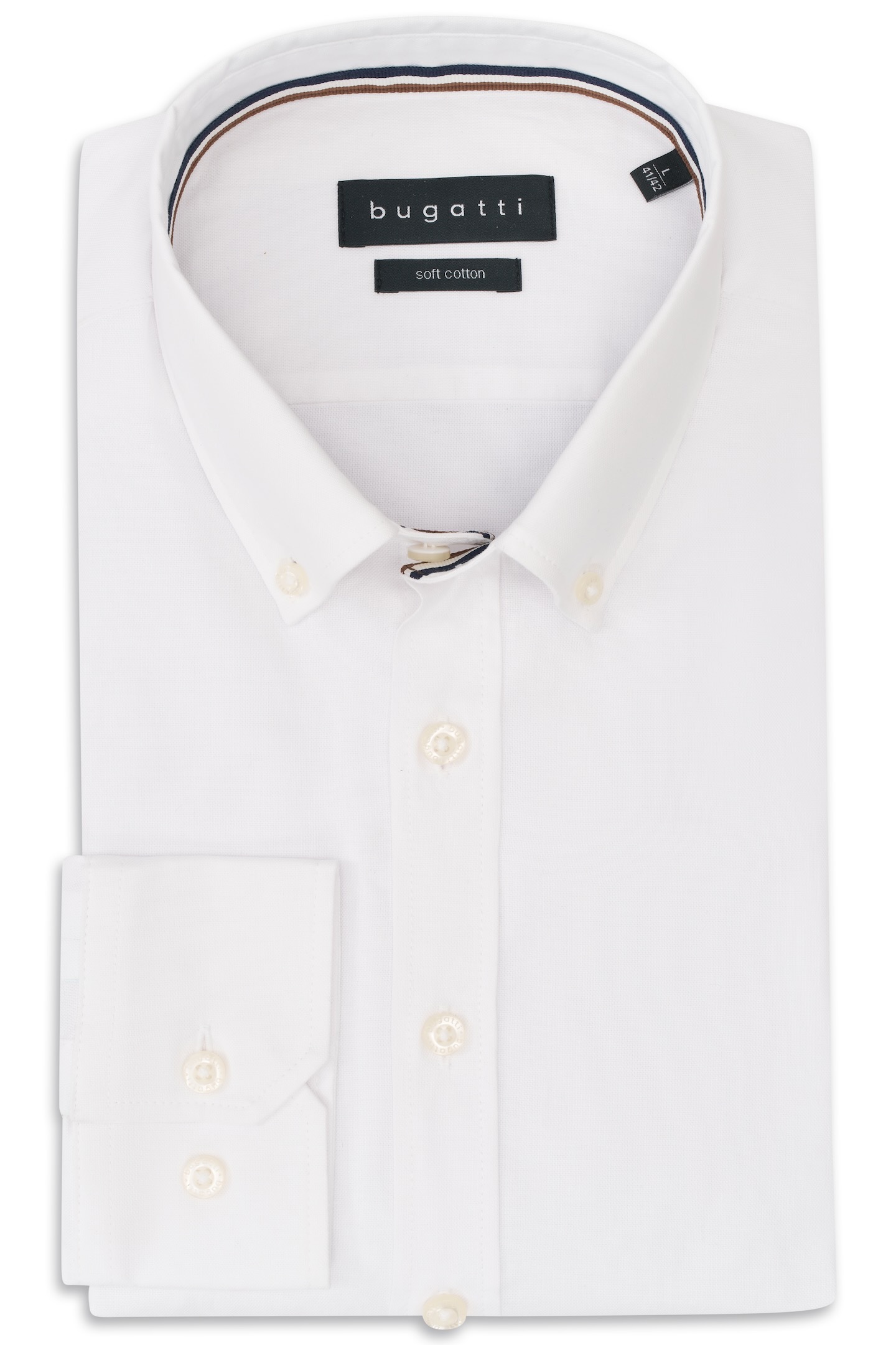 bugatti Langarmhemd, Oxford Modern Fit