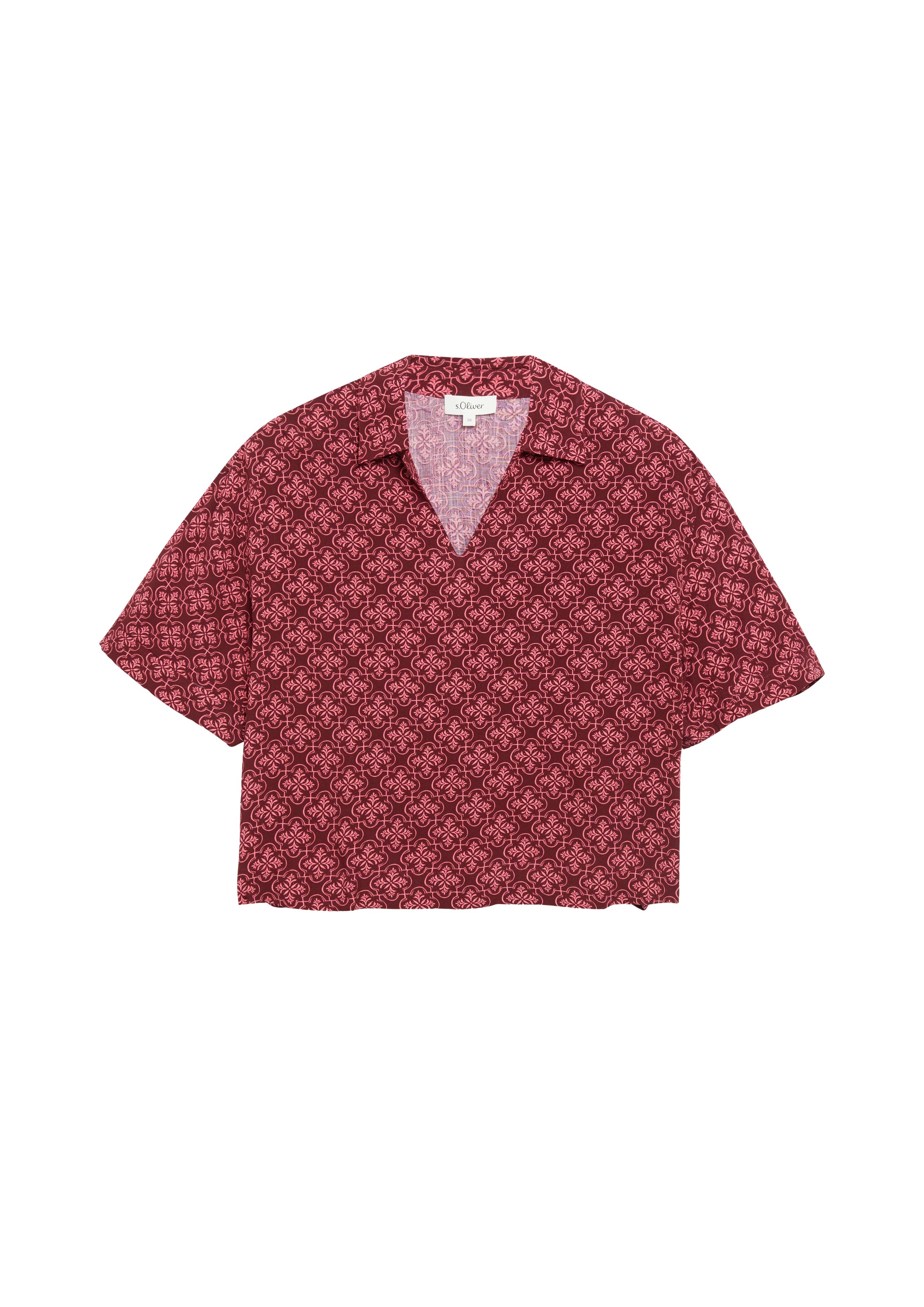 s.Oliver Druckbluse Sommerbluse mit Allover-Print