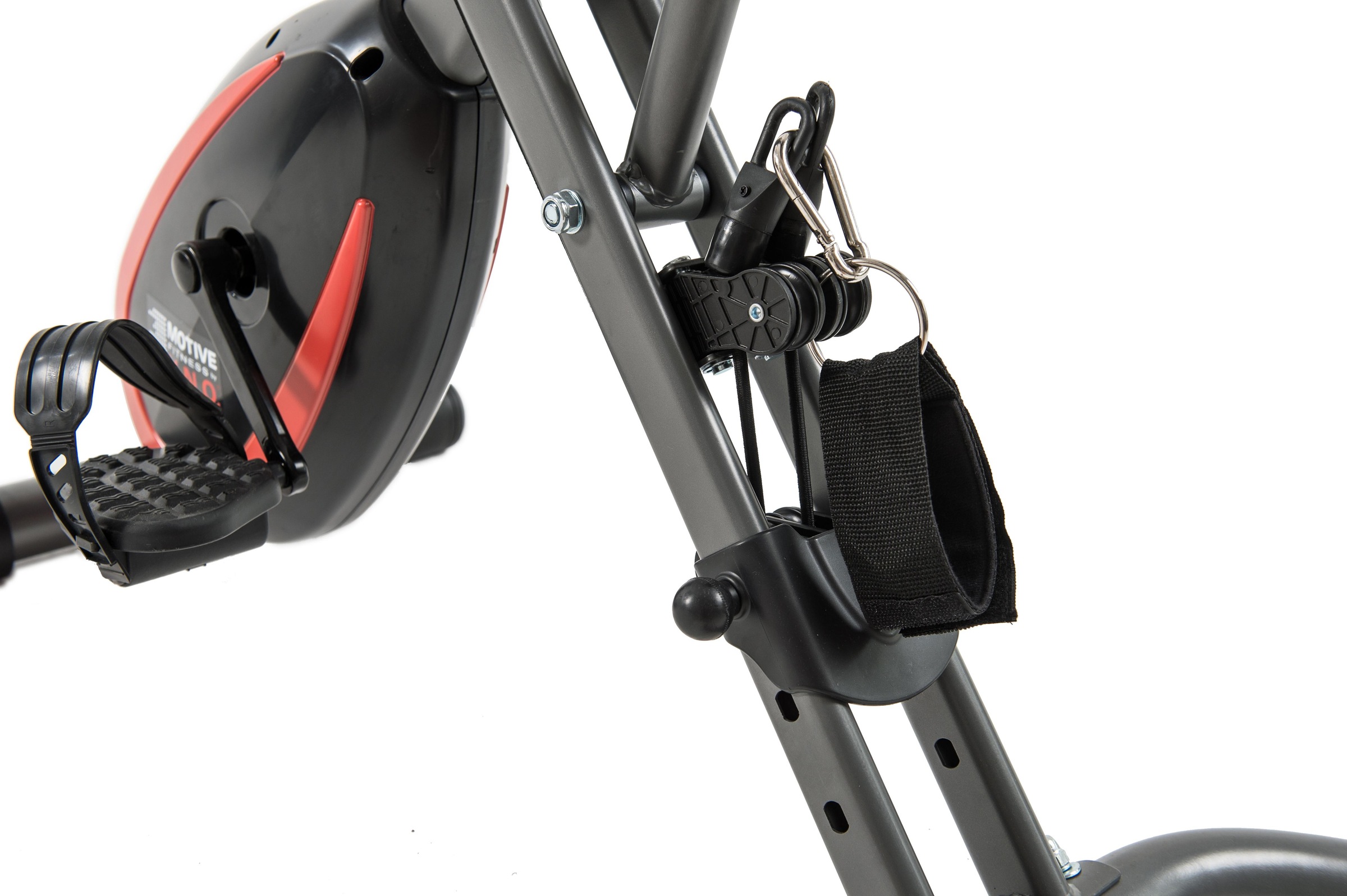 MOTIVE FITNESS by U.N.O. Heimtrainer »Multi-Function X-BIKE (mit/ohne Unterlegmatte)«, inkl. Seilzug für Arme und Beine