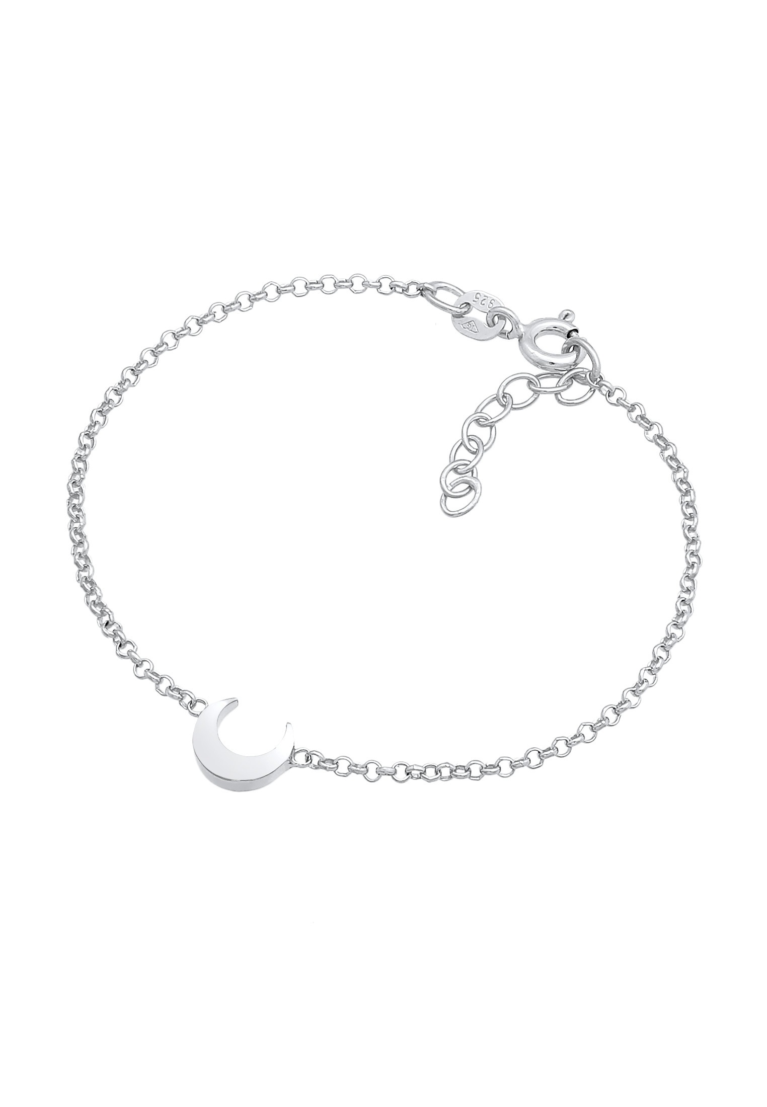 Elli Armkette »Armband Kinder Halbmond Mond Astro 925 Silber«