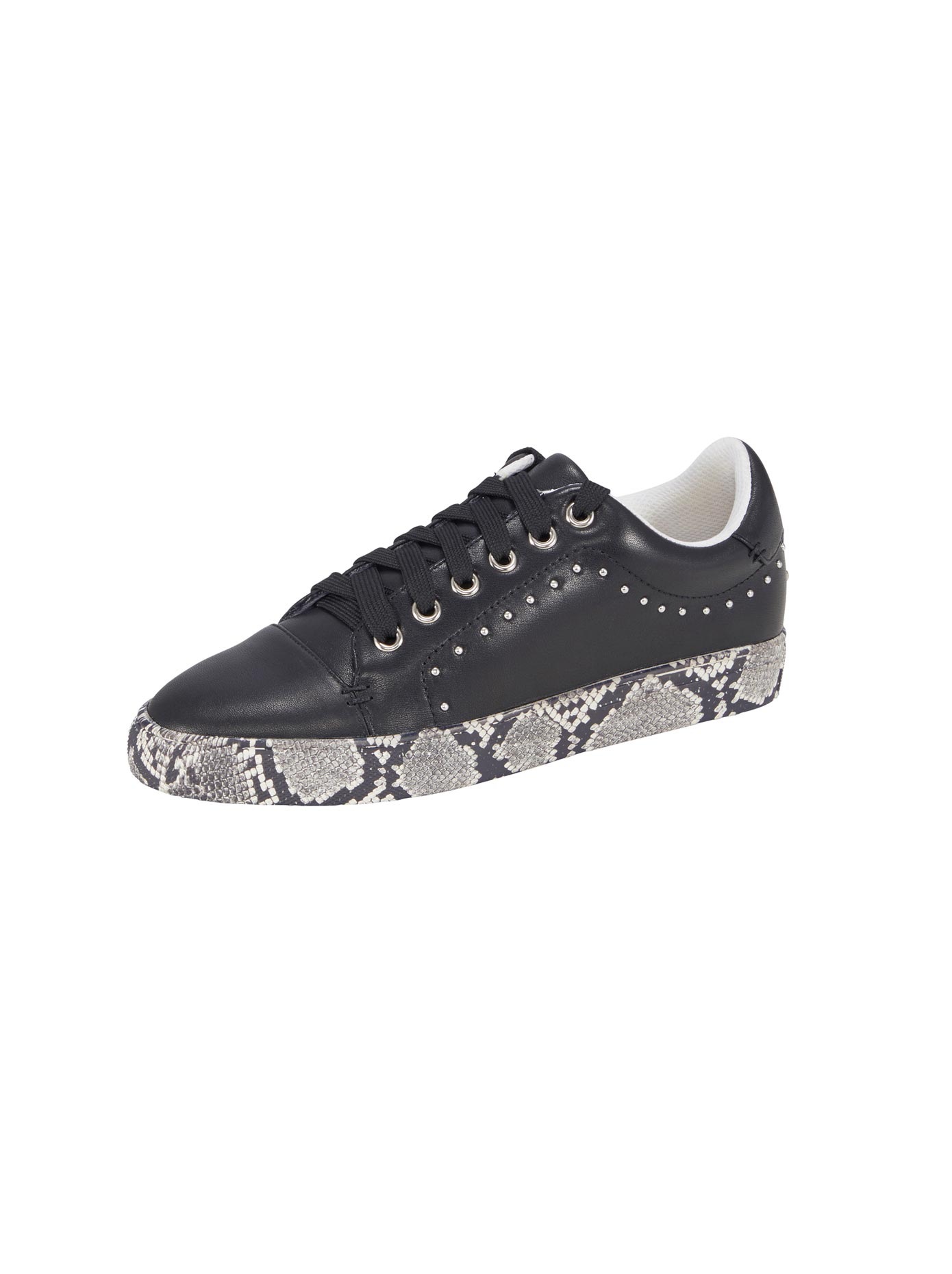 Sneaker mit trendiger Sohle in Snake-Optik