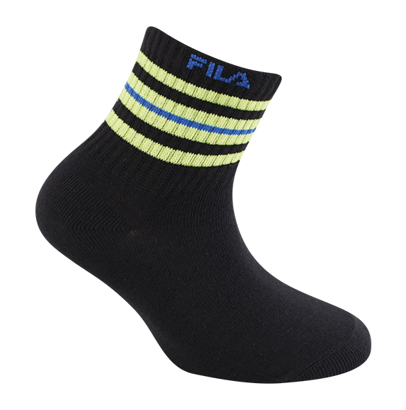 Fila Kurzsocken 6 Paar,  Cotton-Mix, mit Rippenbündchen