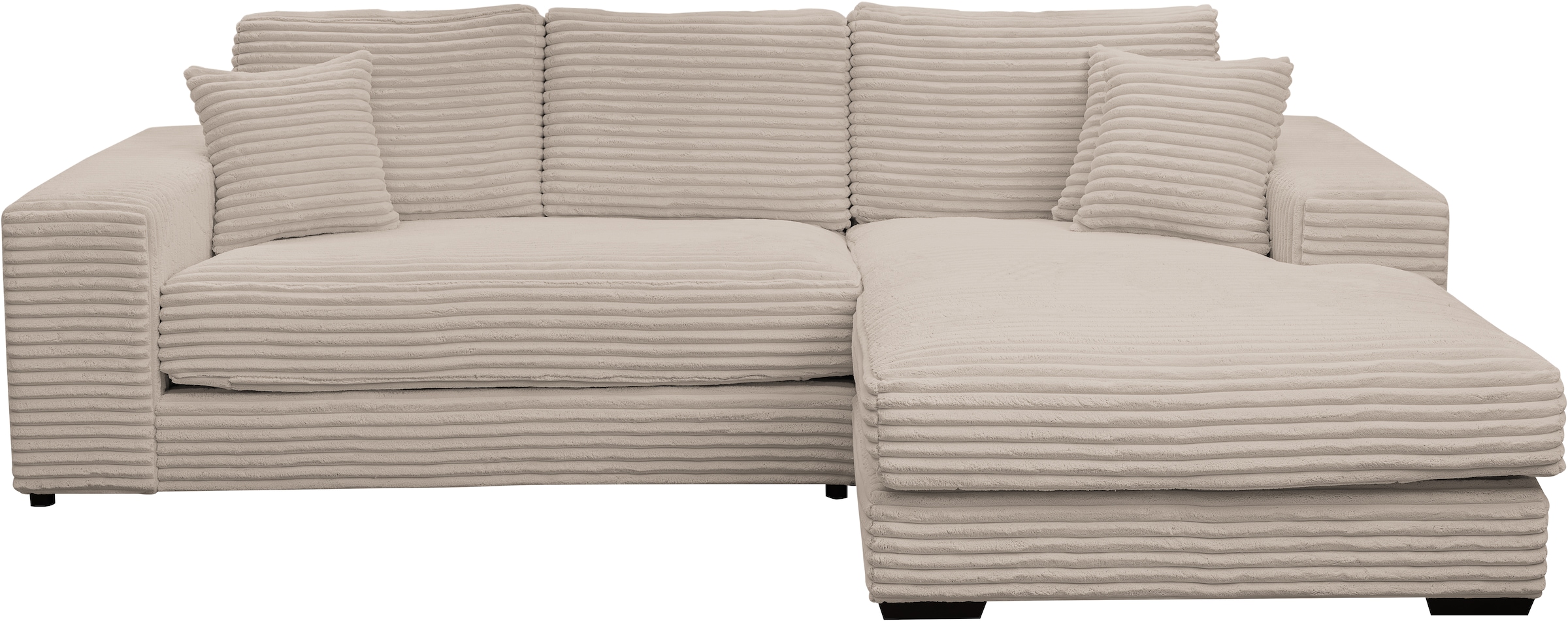 WERK2 Ecksofa »Eden L-Form«, Design Ecksofa in Cord mit besonders weichem Sitzkomfort