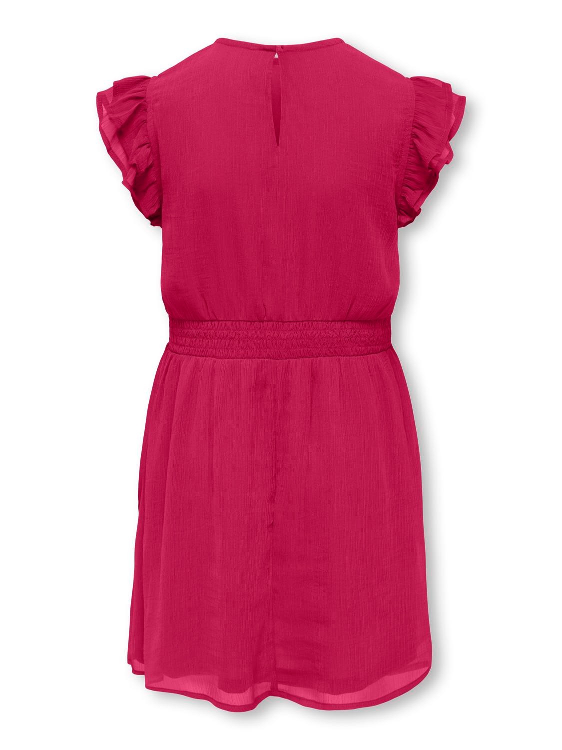 KIDS ONLY Midikleid »KOGASTA LIFE S/S DRESS WVN« Kunstfaser