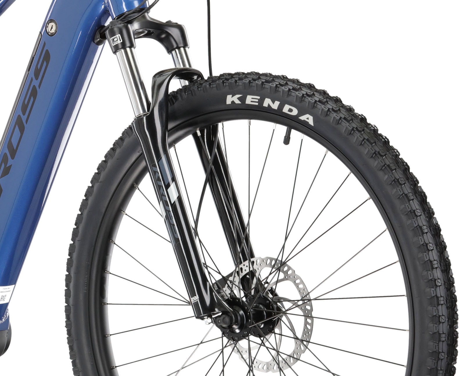 Kross E-Bike »E-MTB Hexagon Boost 3.0 29 Zoll blau«, 8 Gang, Shimano, ACERA M360, Mittelmotor 250 W, Pedelec, Elektrofahrrad für Damen und Herren