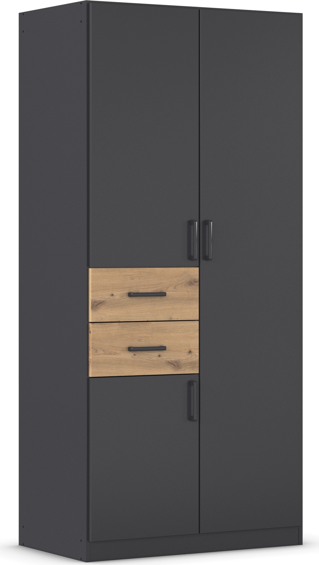 rauch Drehtürenschrank »Kleiderschrank Schrank Garderobe MAIKA mit Dekor-Front« 2 Schubladen, in verschiedenen Breiten, Höhen, Farben, MADE IN GERMANY